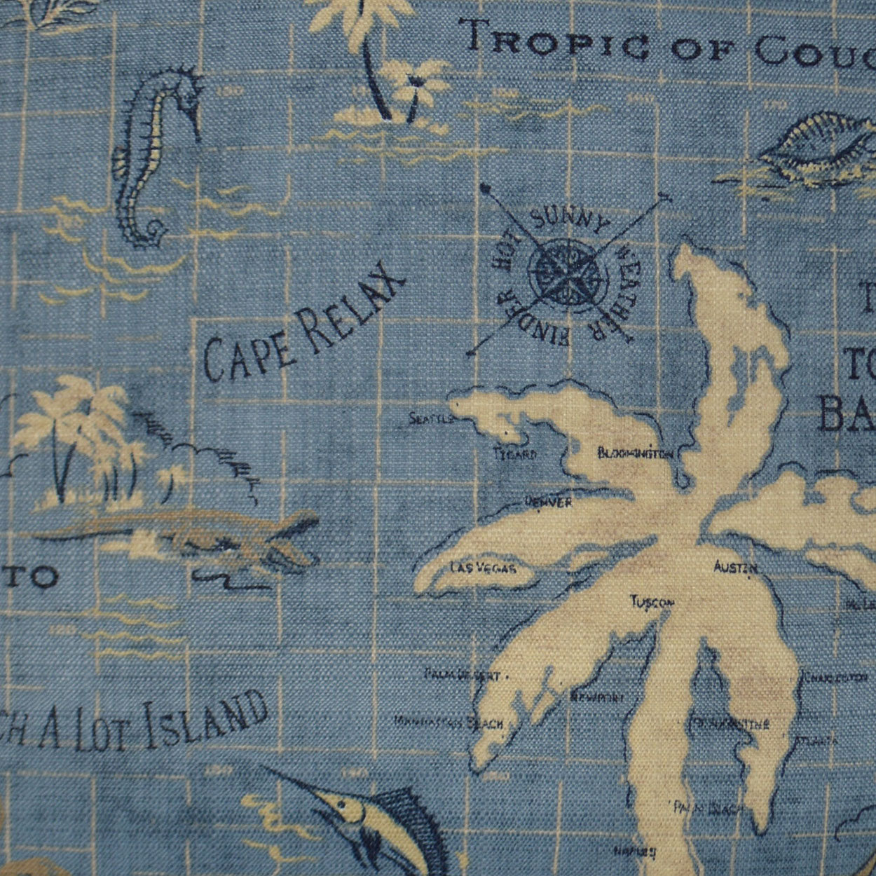 D.V. Kap Home Island Song Pillow - Ocean