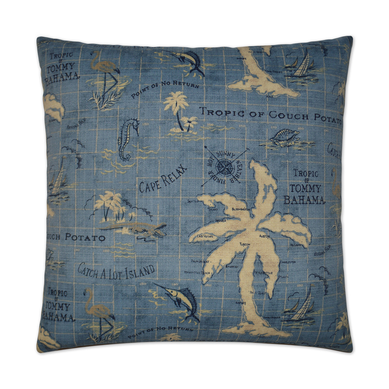 D.V. Kap Home Island Song Pillow - Ocean