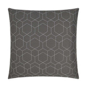 D.V. Kap Home Hex Quilt Pillow - Grey