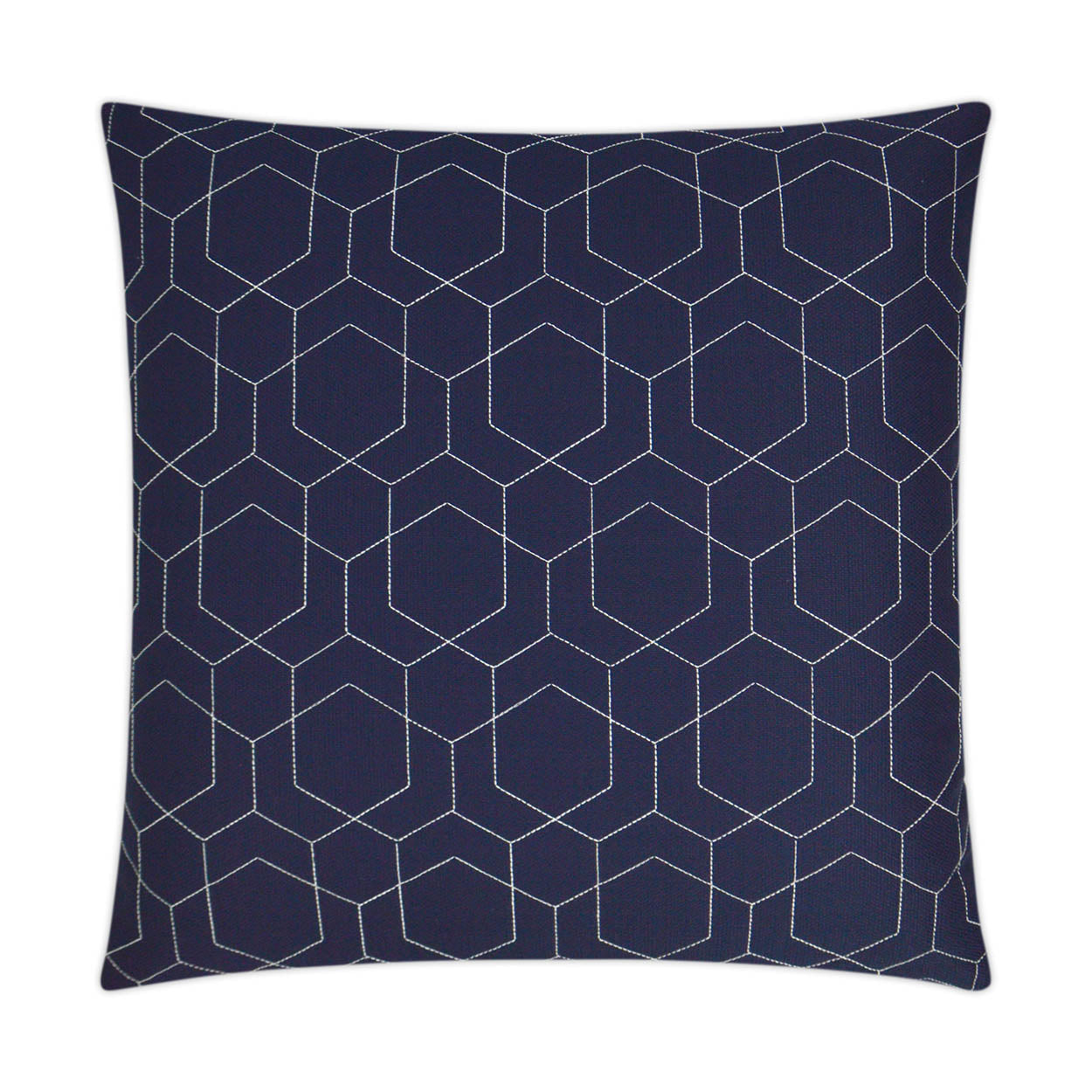 D.V. Kap Home Hex Quilt Pillow - Navy