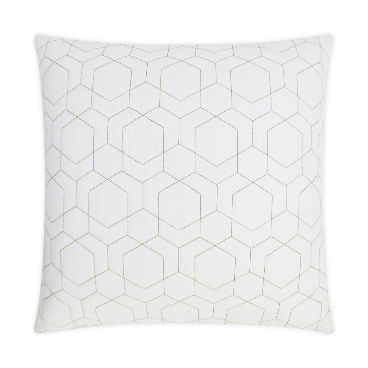 D.V. Kap Home Hex Quilt Pillow - White