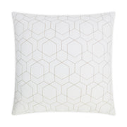 D.V. Kap Home Hex Quilt Pillow - White