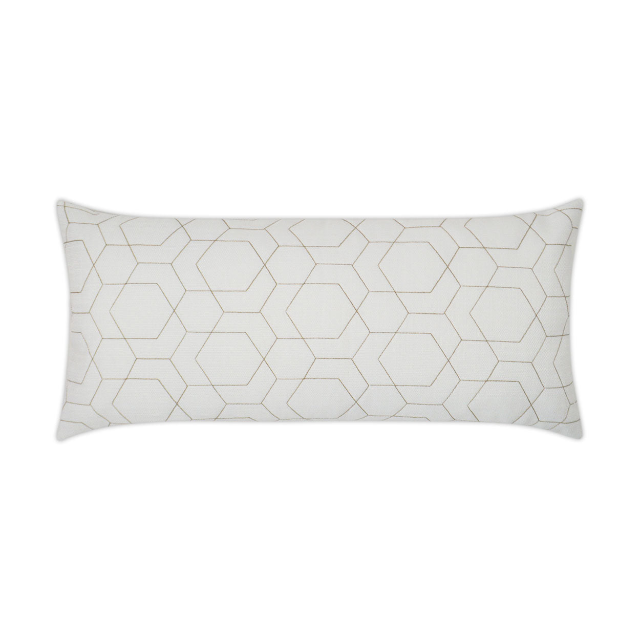 D.V. Kap Home Hex Quilt Lumbar Pillow - White