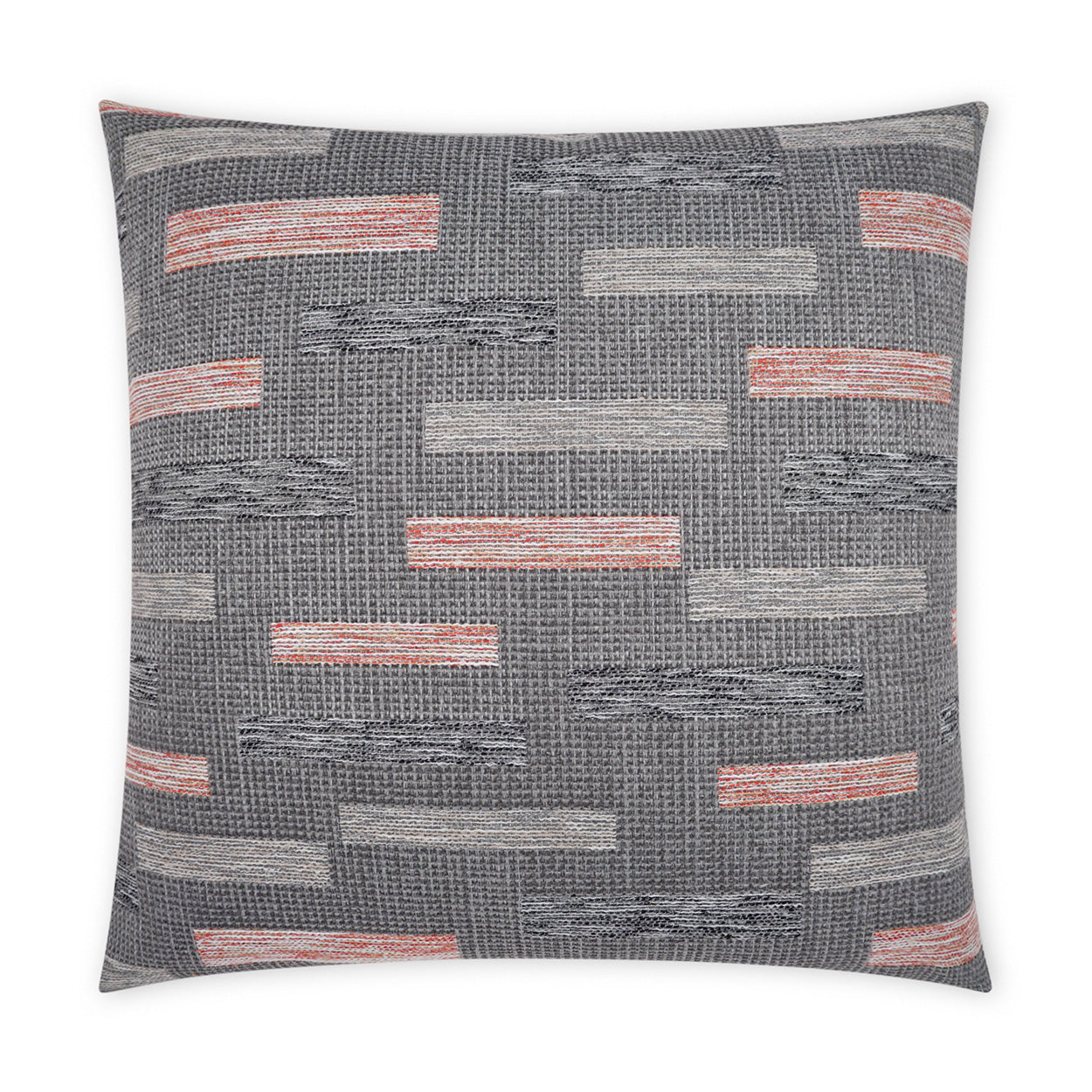 D.V. Kap Home Blockweave Pillow - Coral