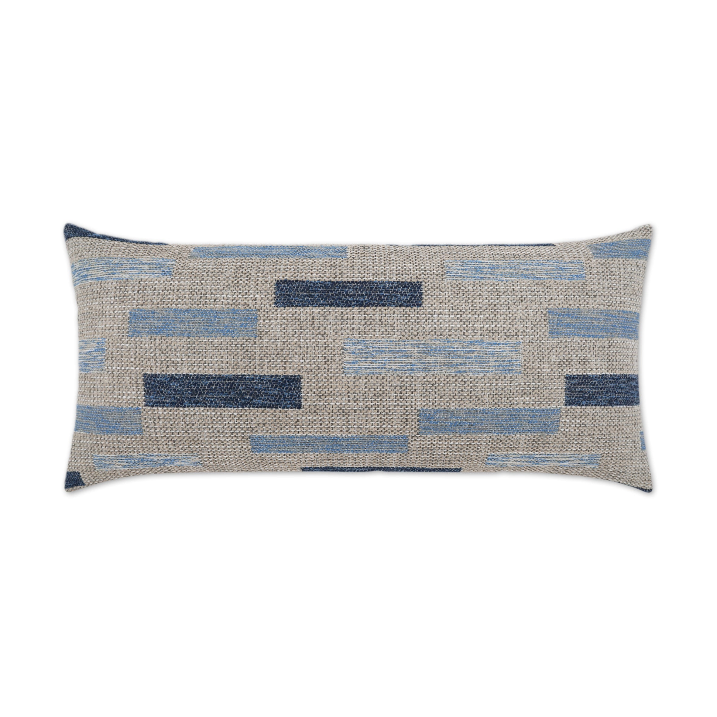 D.V. Kap Home Blockweave Lumbar Pillow - Indigo