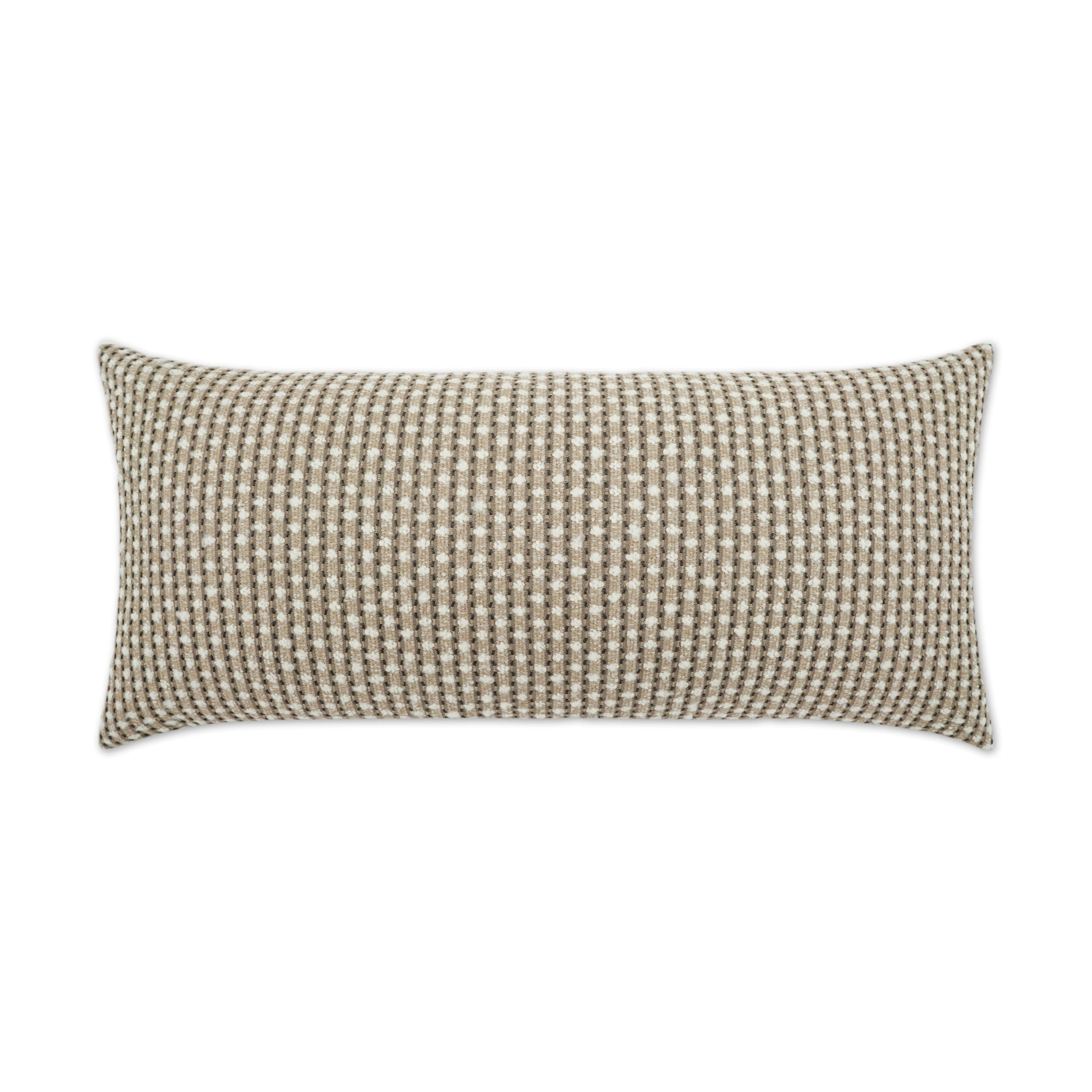 D.V. Kap Home Dot Dash Lumbar Pillow - Taupe