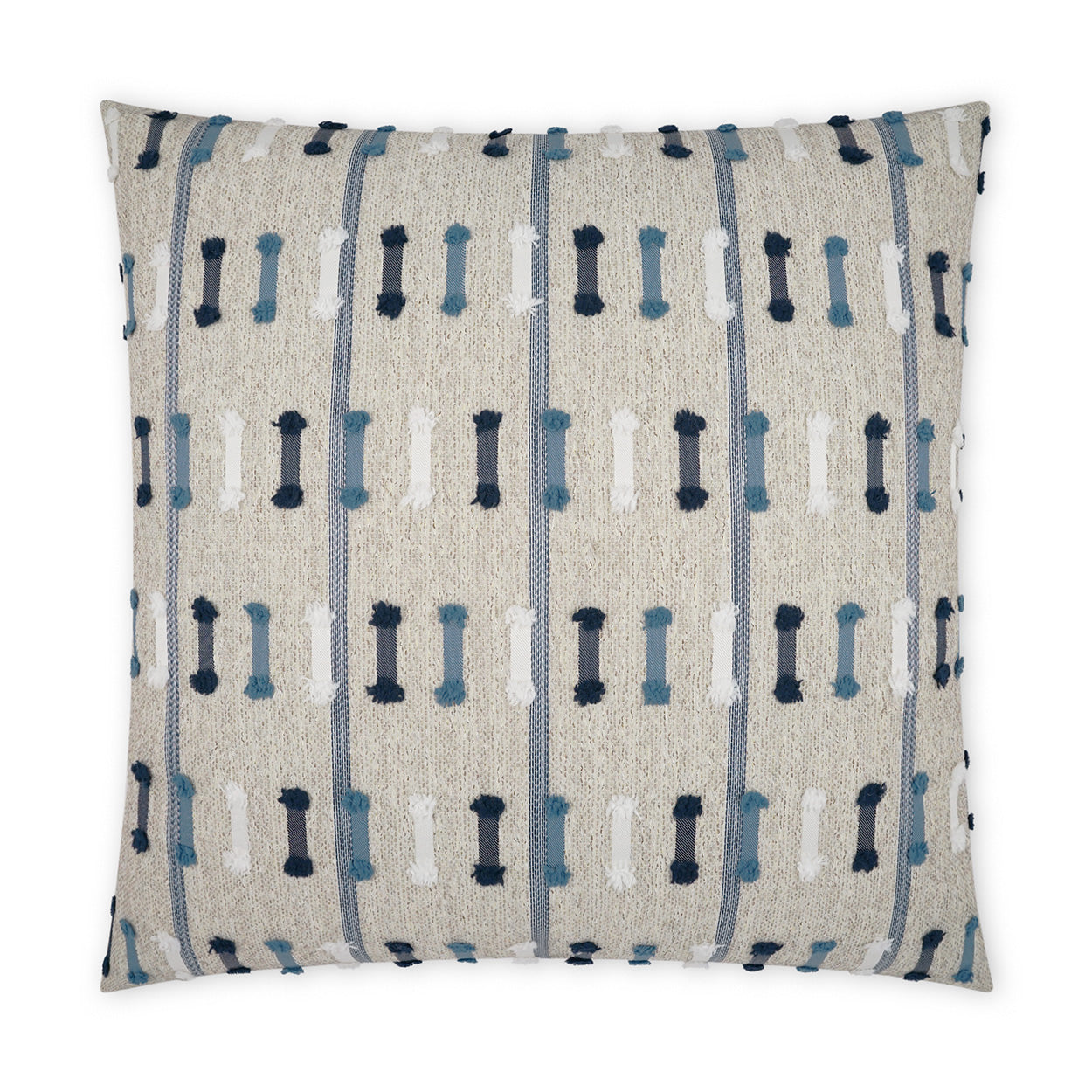 D.V. Kap Home Tassel Stripe Pillow - Blue