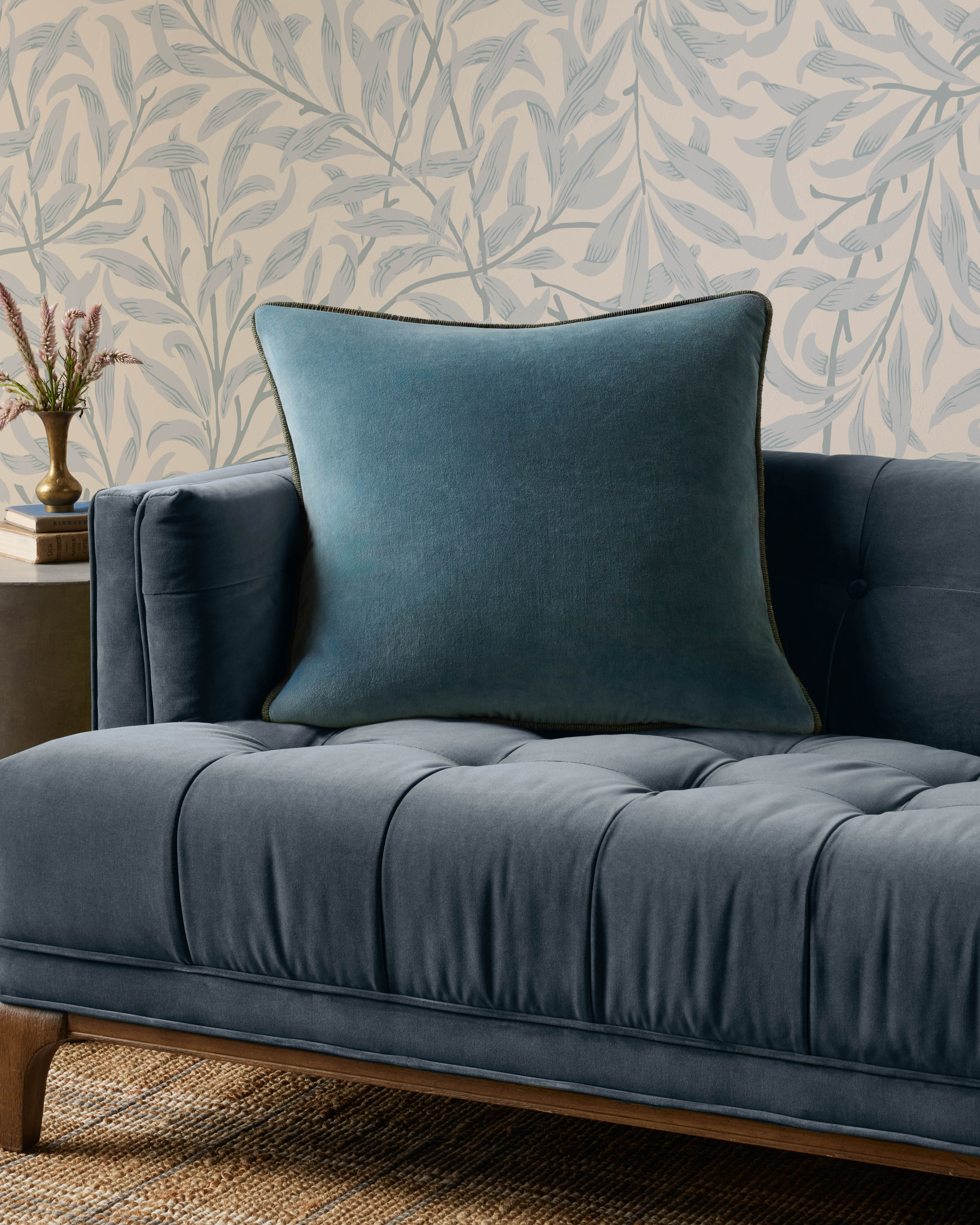 Chris Loves Julia x Loloi Liza Pillow - Blue (PCJ0020)