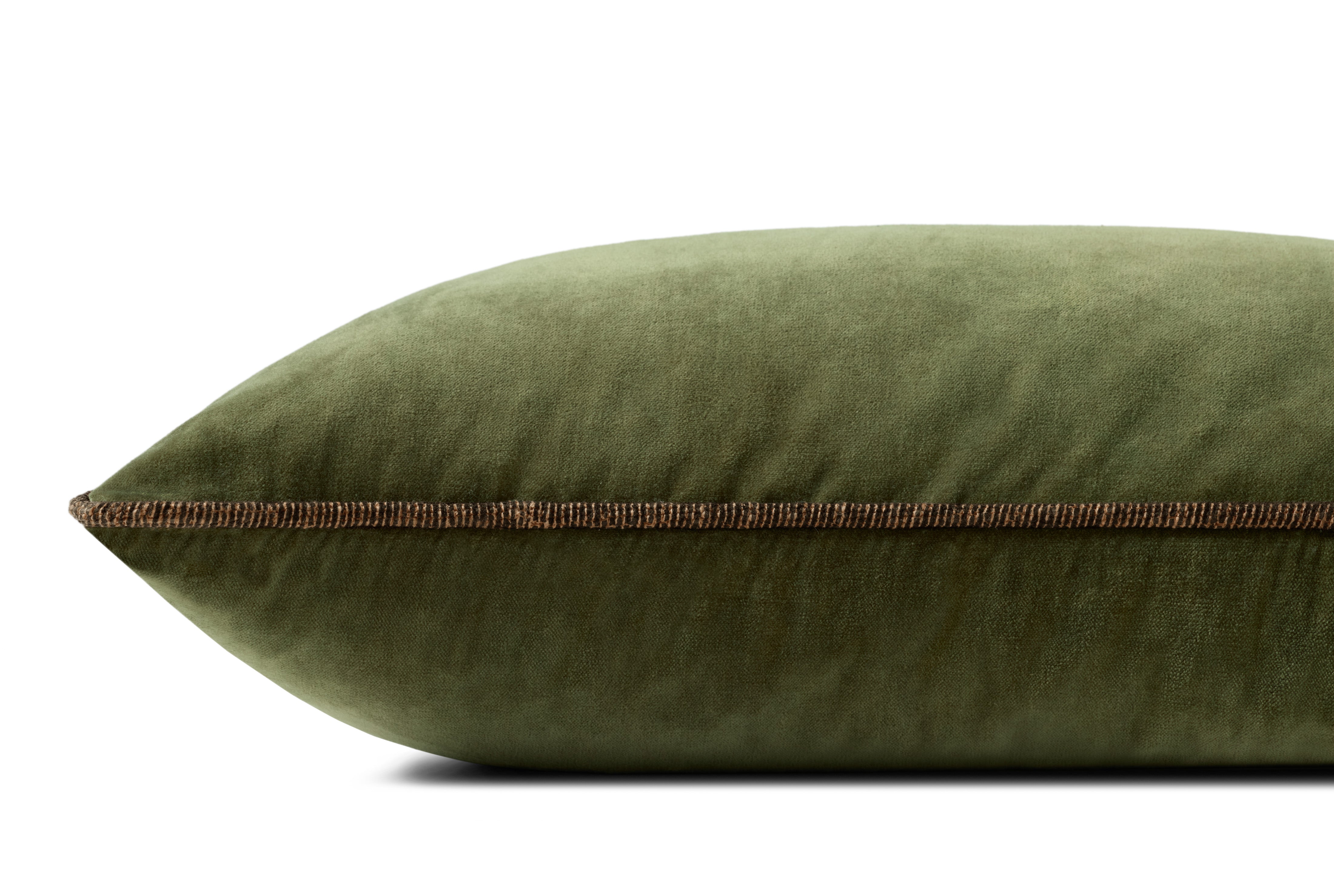 Chris Loves Julia x Loloi Liza Pillow - Dark Green (PCJ0020)