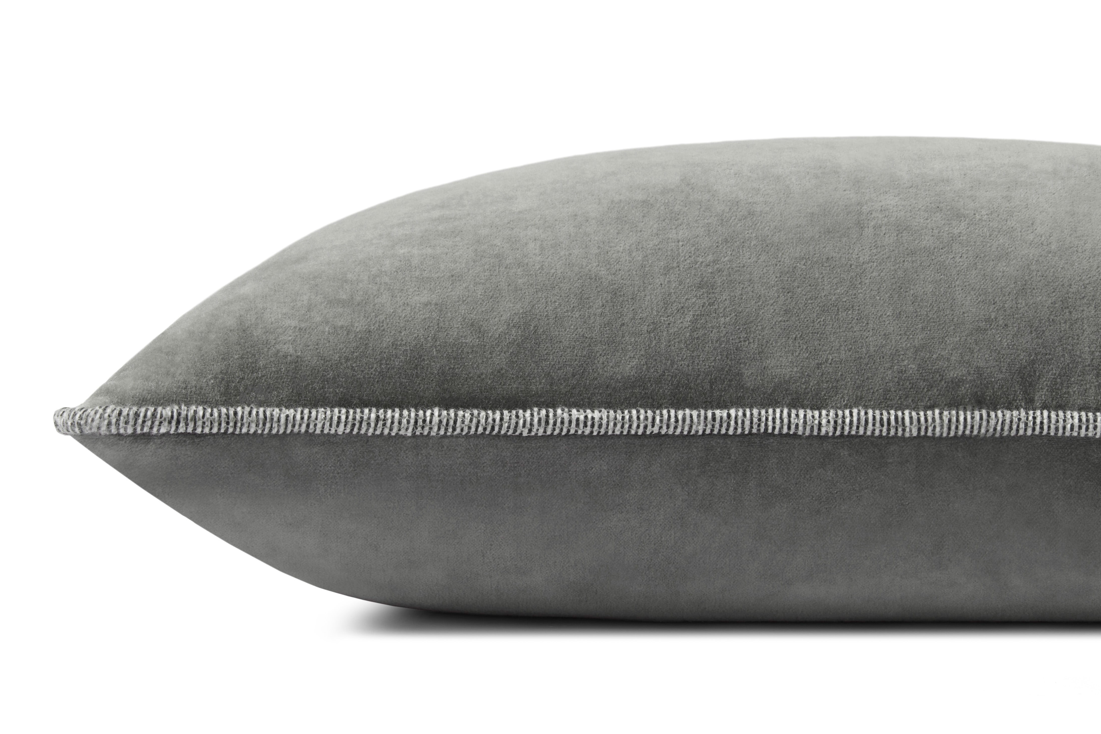 Chris Loves Julia x Loloi Liza Pillow - Grey (PCJ0020)