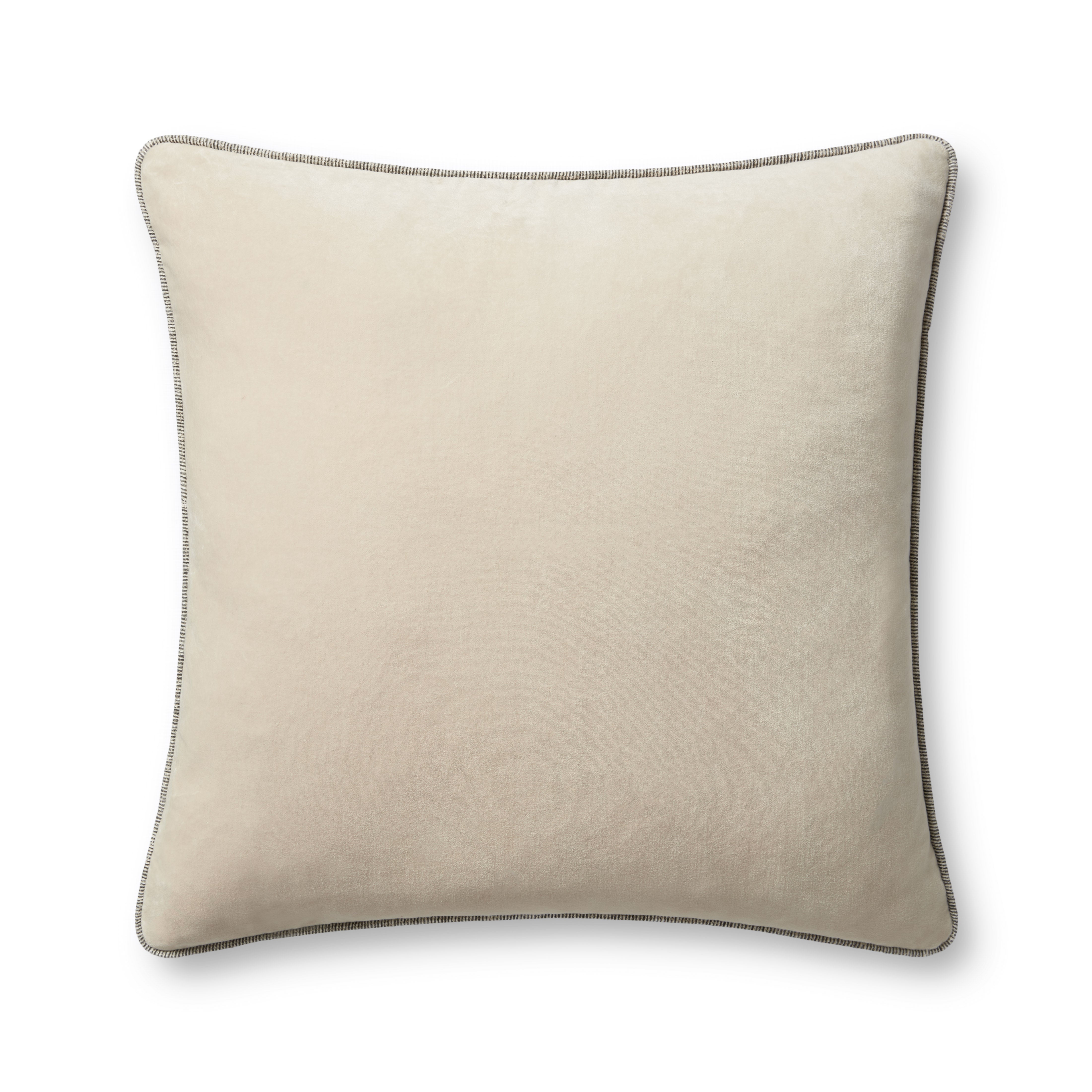Chris Loves Julia x Loloi Liza Pillow - Ivory (PCJ0020)