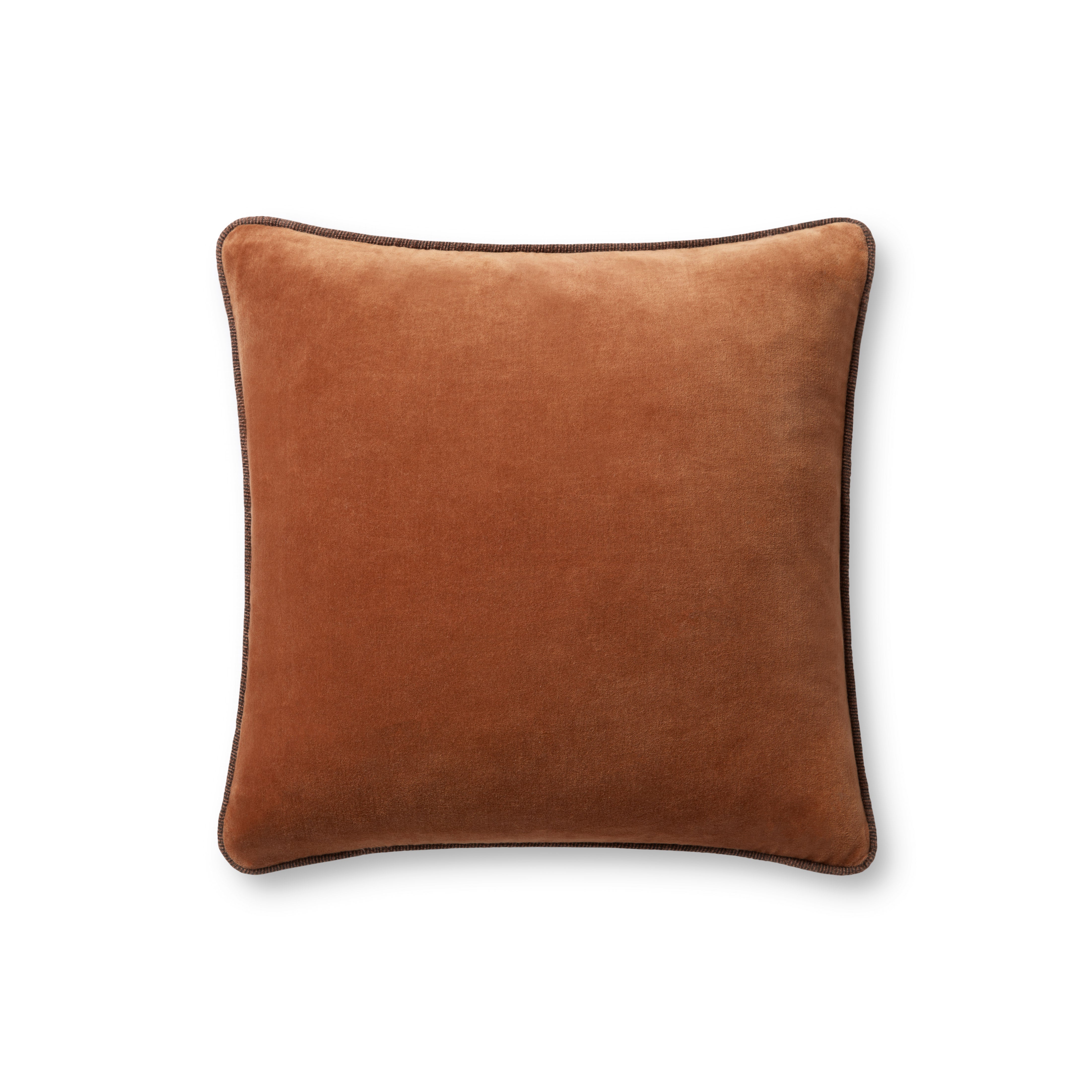 Chris Loves Julia x Loloi Liza Pillow - Rust (PCJ0020)