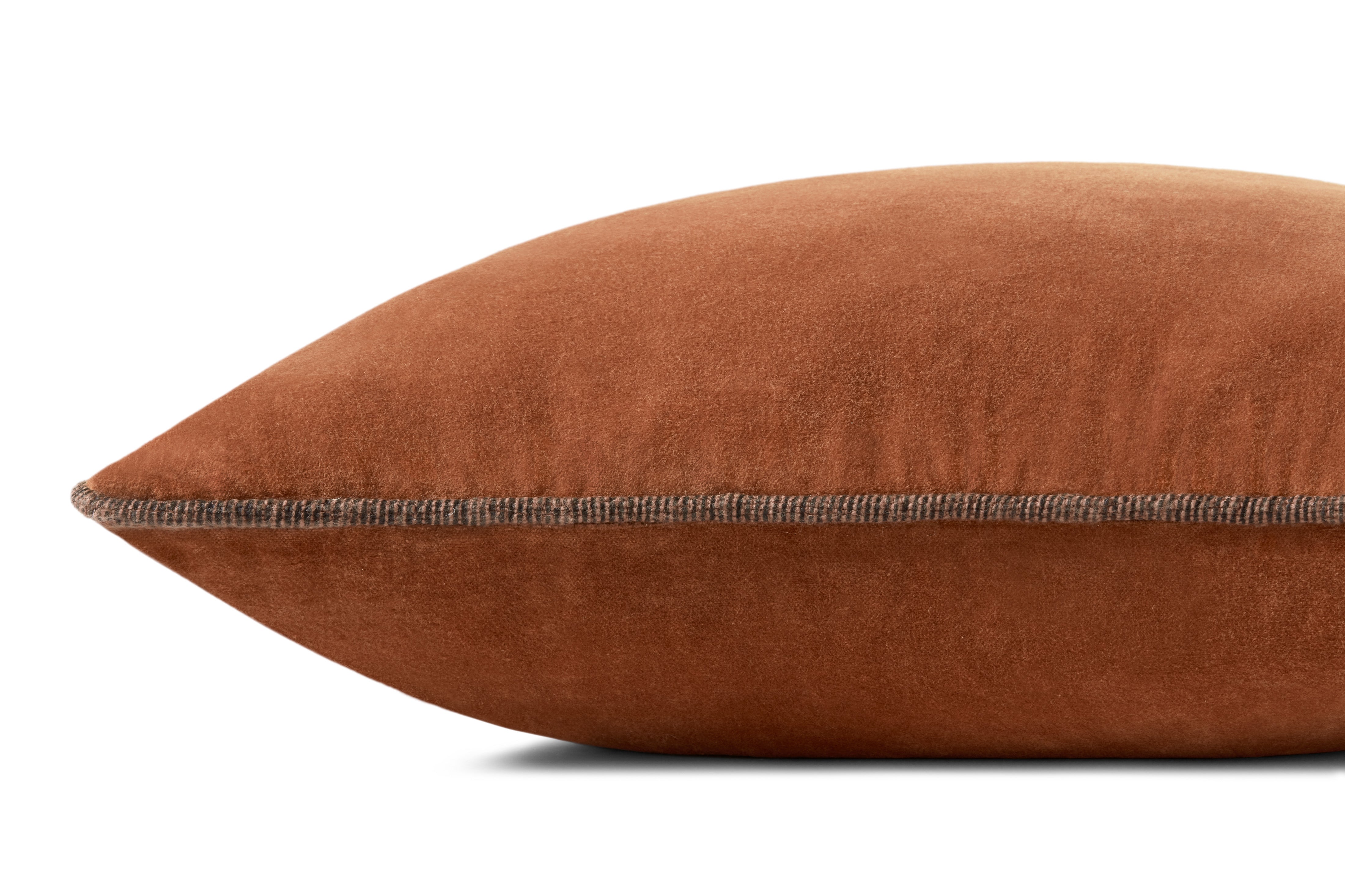 Chris Loves Julia x Loloi Liza Pillow - Rust (PCJ0020)