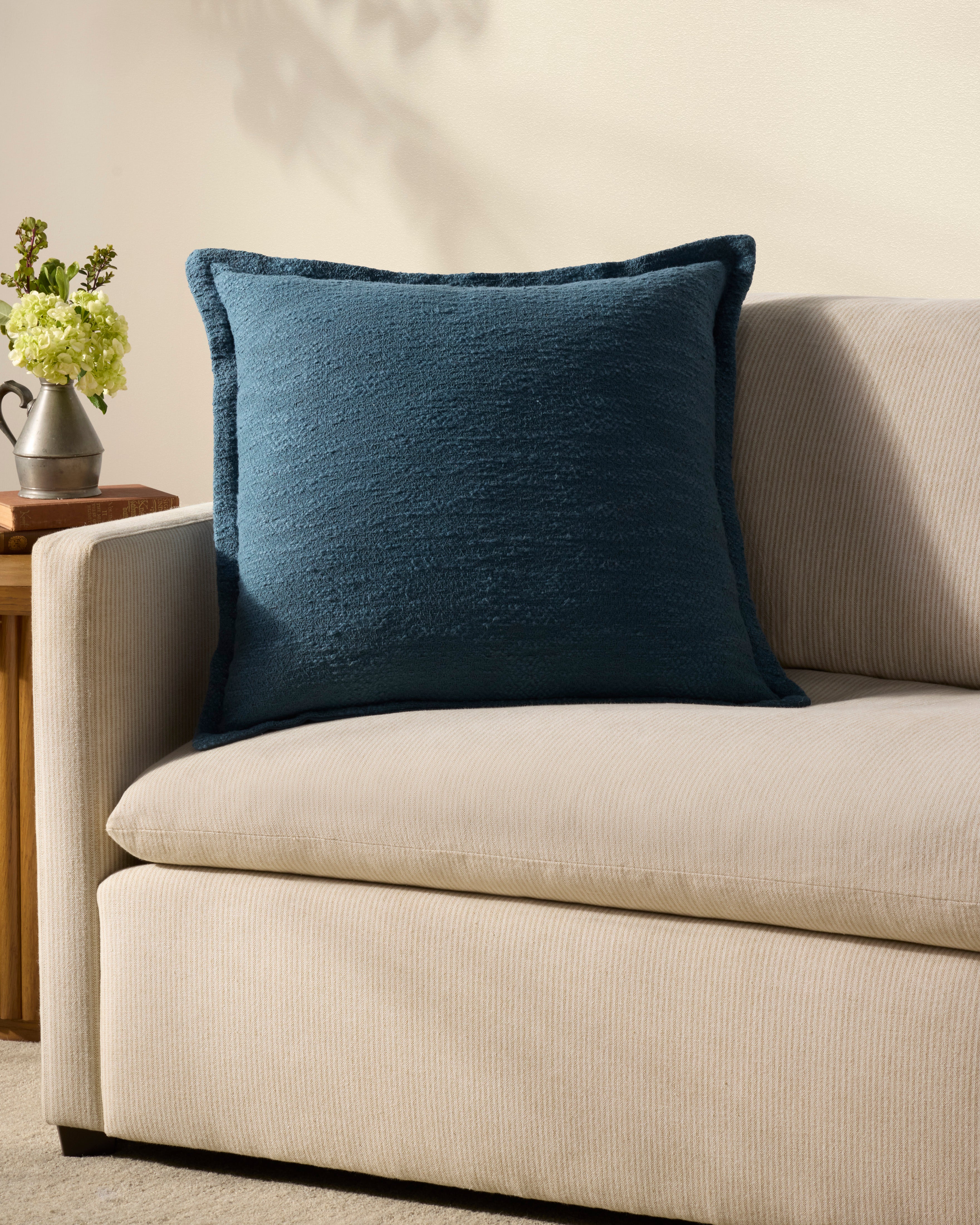 Chris Loves Julia x Loloi Morris Pillow - Blue (PCJ0022)