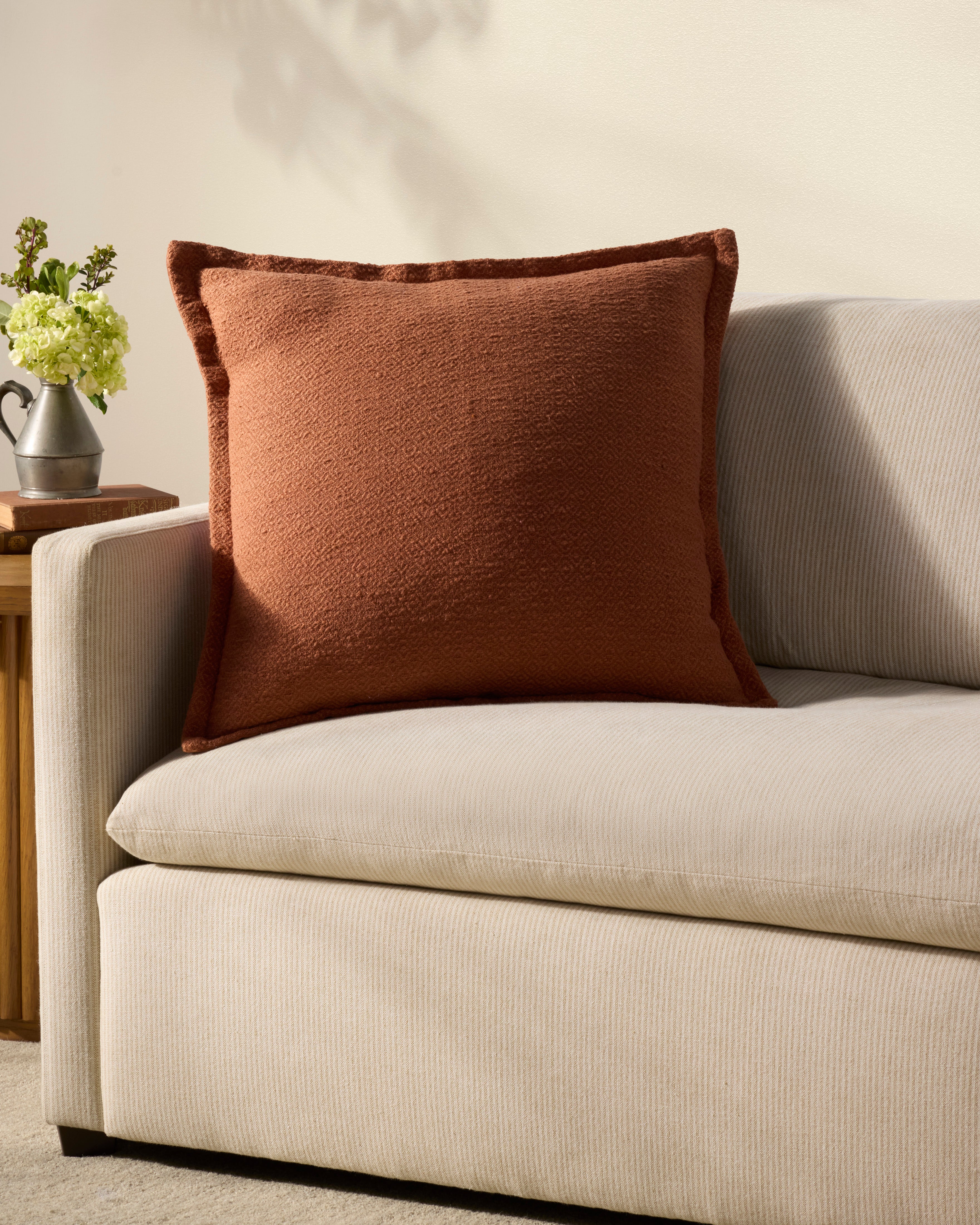 Chris Loves Julia x Loloi Morris Pillow - Orange (PCJ0022)