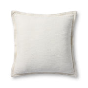 Chris Loves Julia x Loloi Morris Pillow - White (PCJ0022)