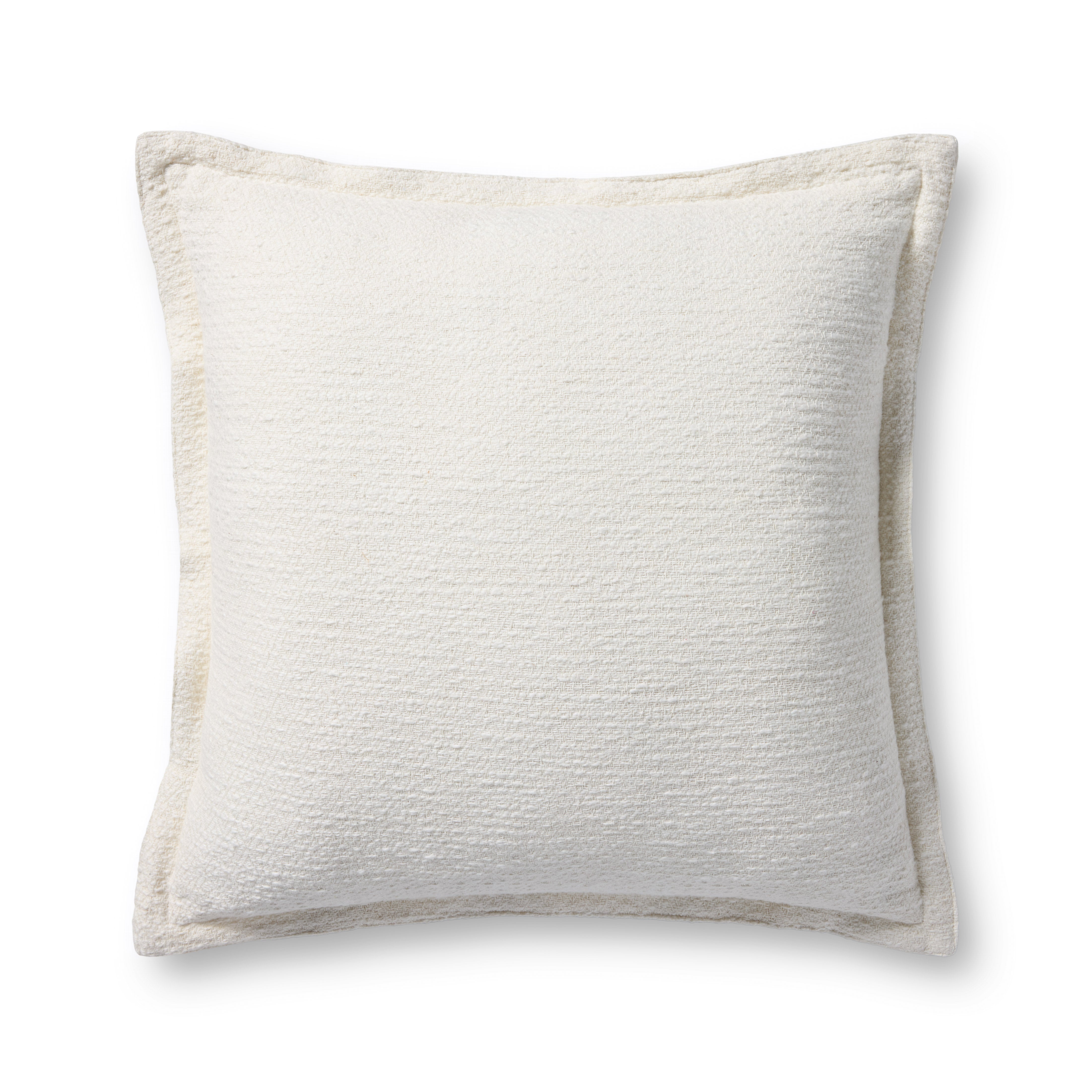 Chris Loves Julia x Loloi Morris Pillow - White (PCJ0022)
