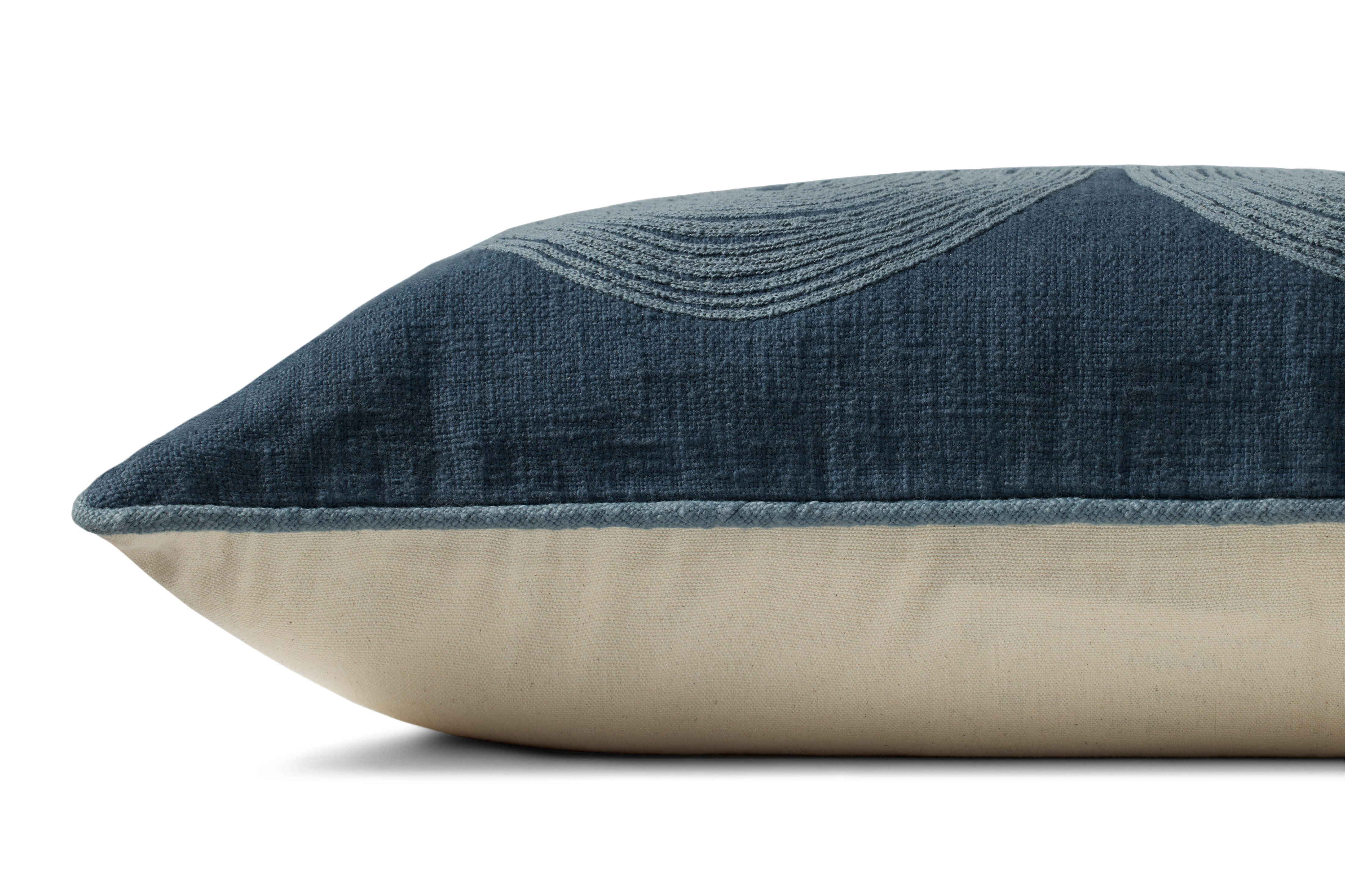 Brigette Romanek x Loloi Pillow - Navy / Blue (PBR0004)