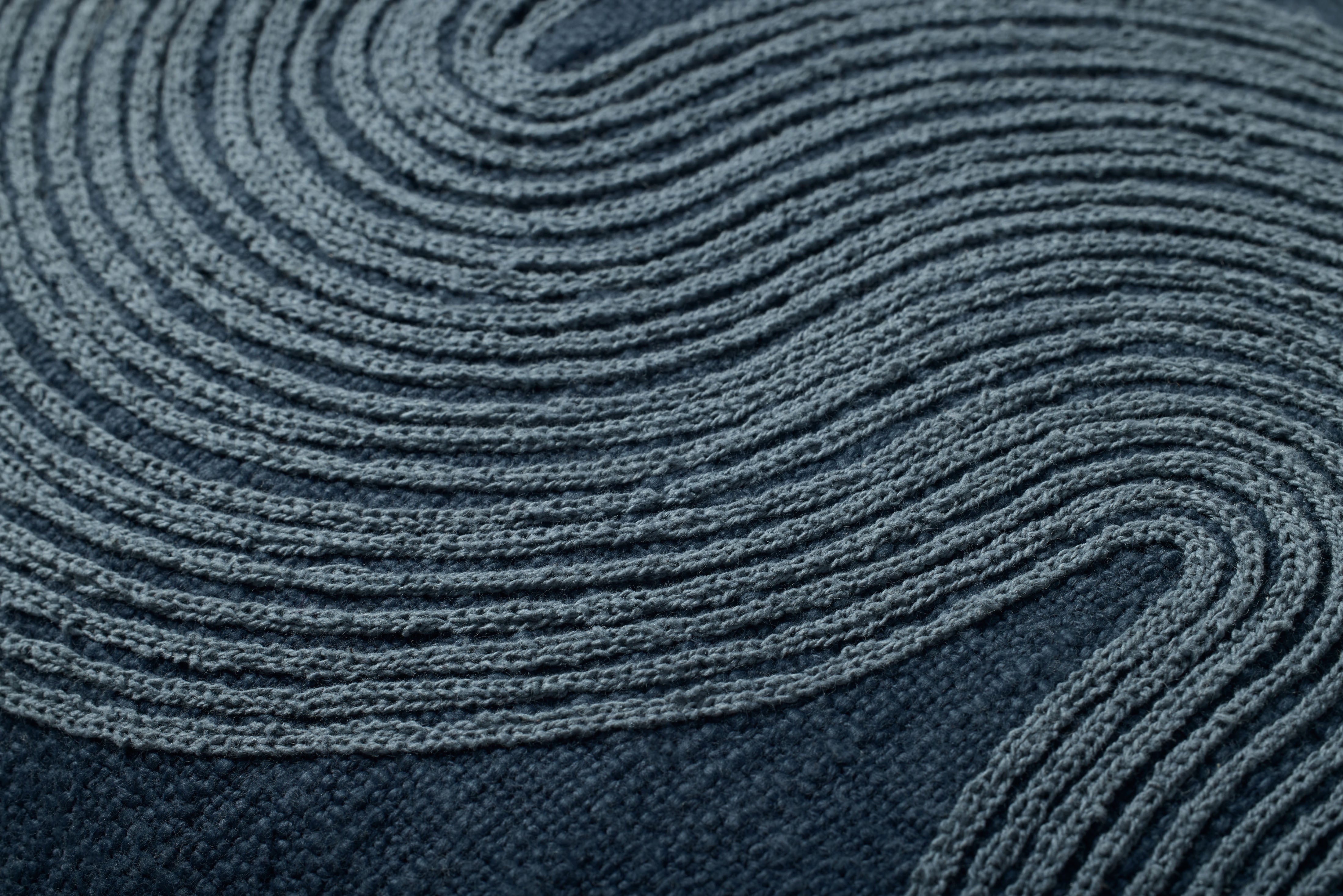 Brigette Romanek x Loloi Pillow - Navy / Blue (PBR0004)