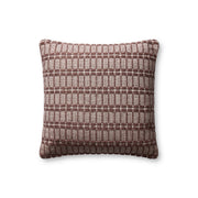 Chris Loves Julia x Loloi Poe Pillow - Burgundy (PCJ0019)