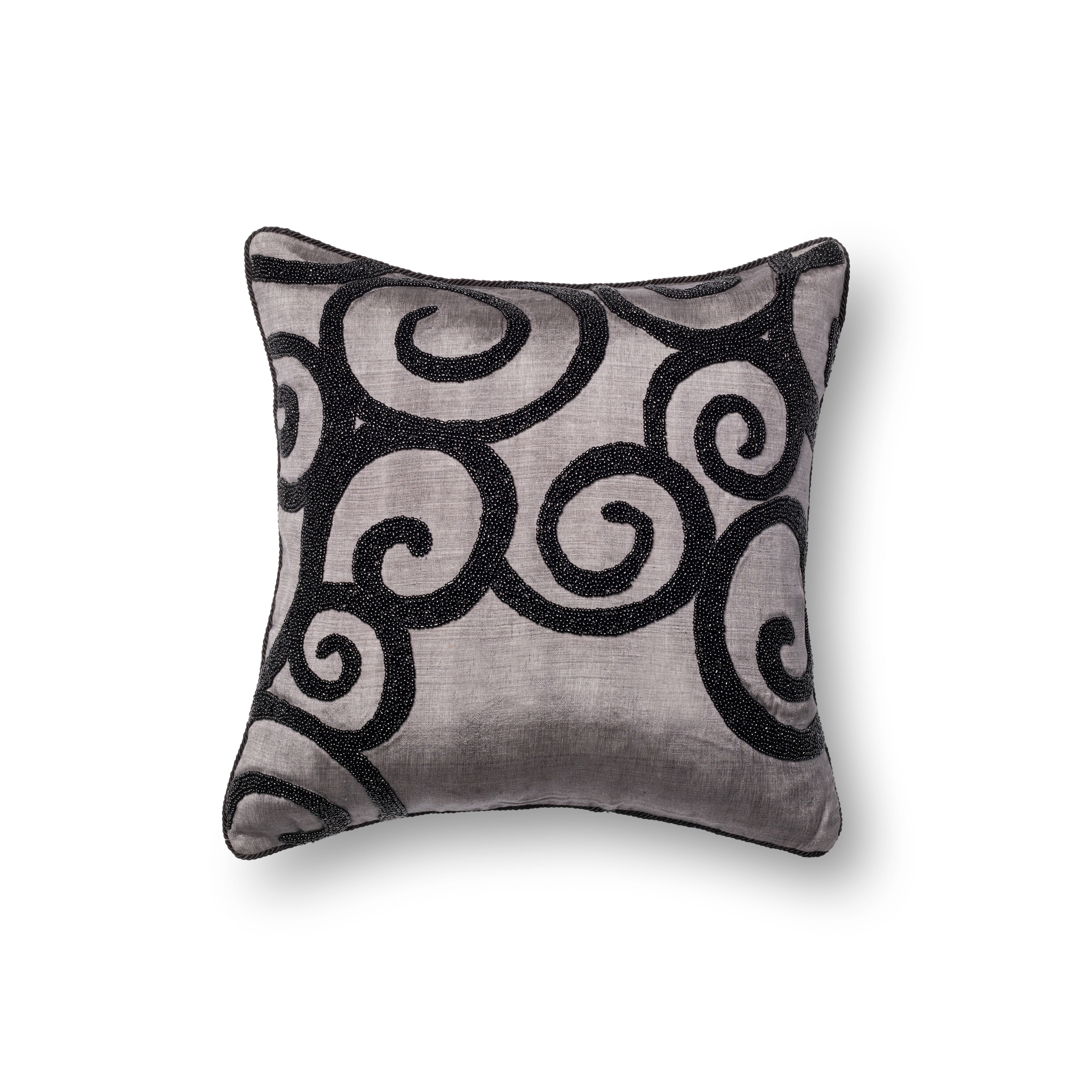 Loloi Pillow - Grey / Black (P0010)