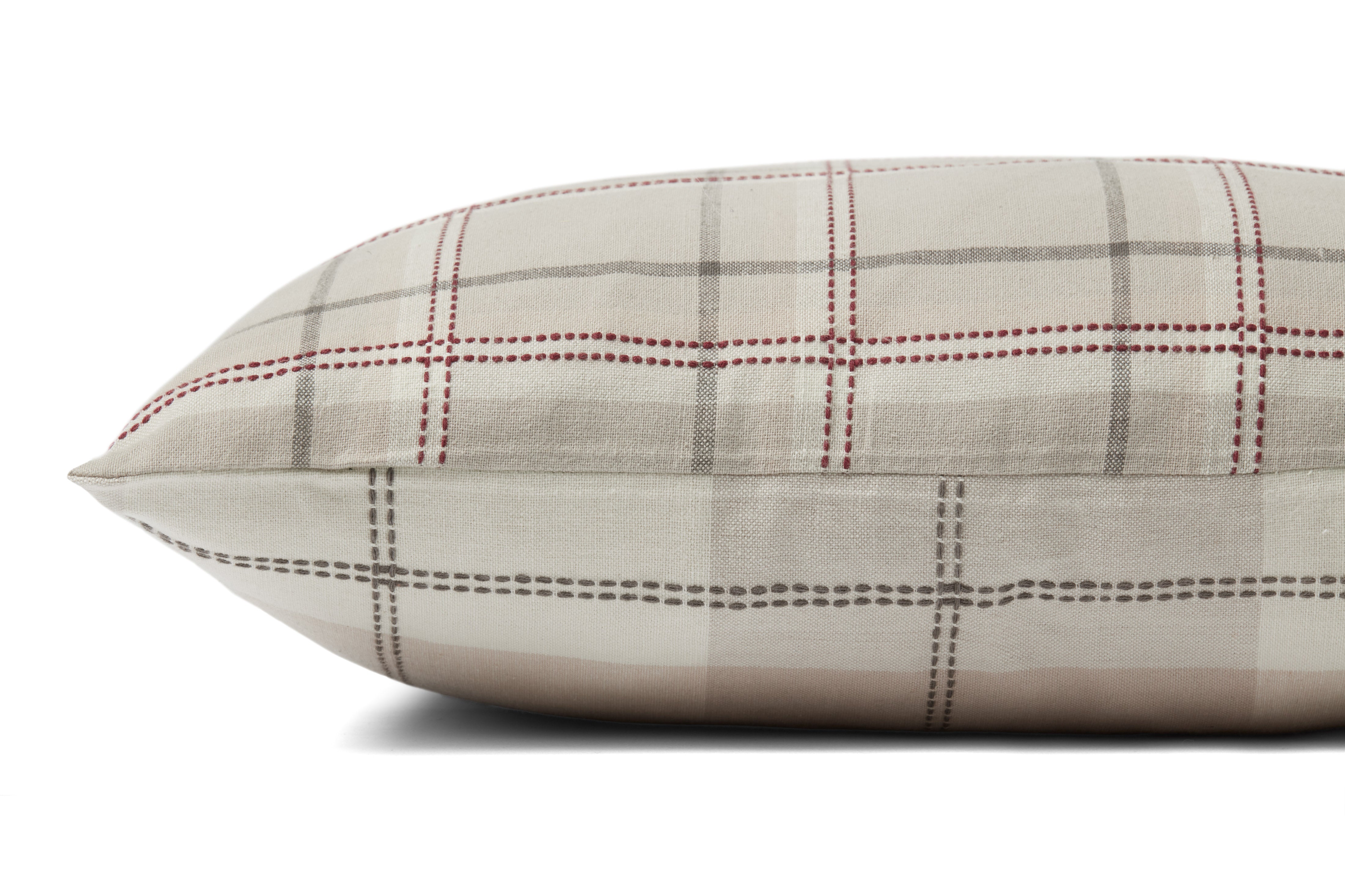 Chris Loves Julia x Loloi Teddy Pillow - Beige / Multi (PCJ0009)