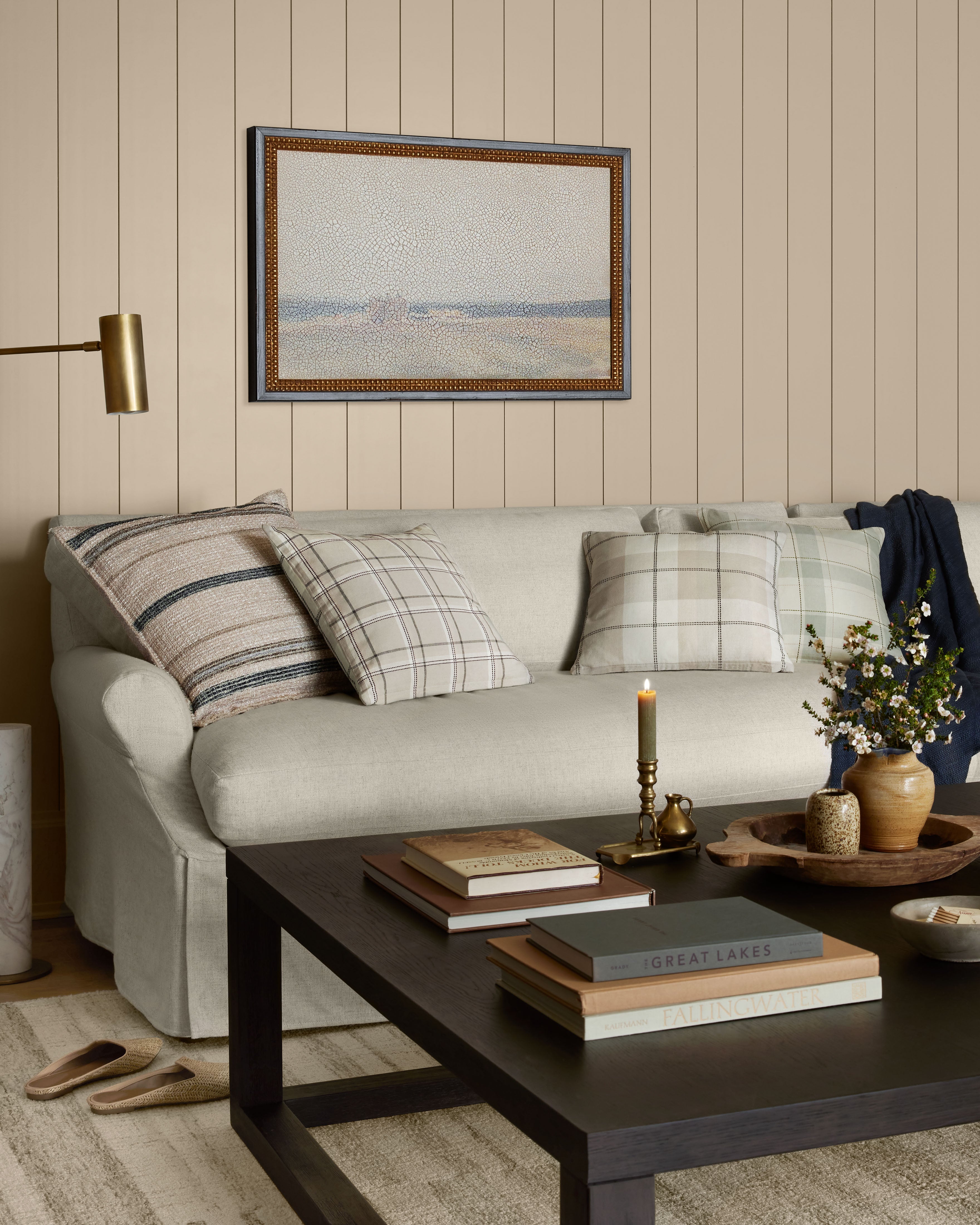 Chris Loves Julia x Loloi Linus Pillow - Sage / Multi (PCJ0010)