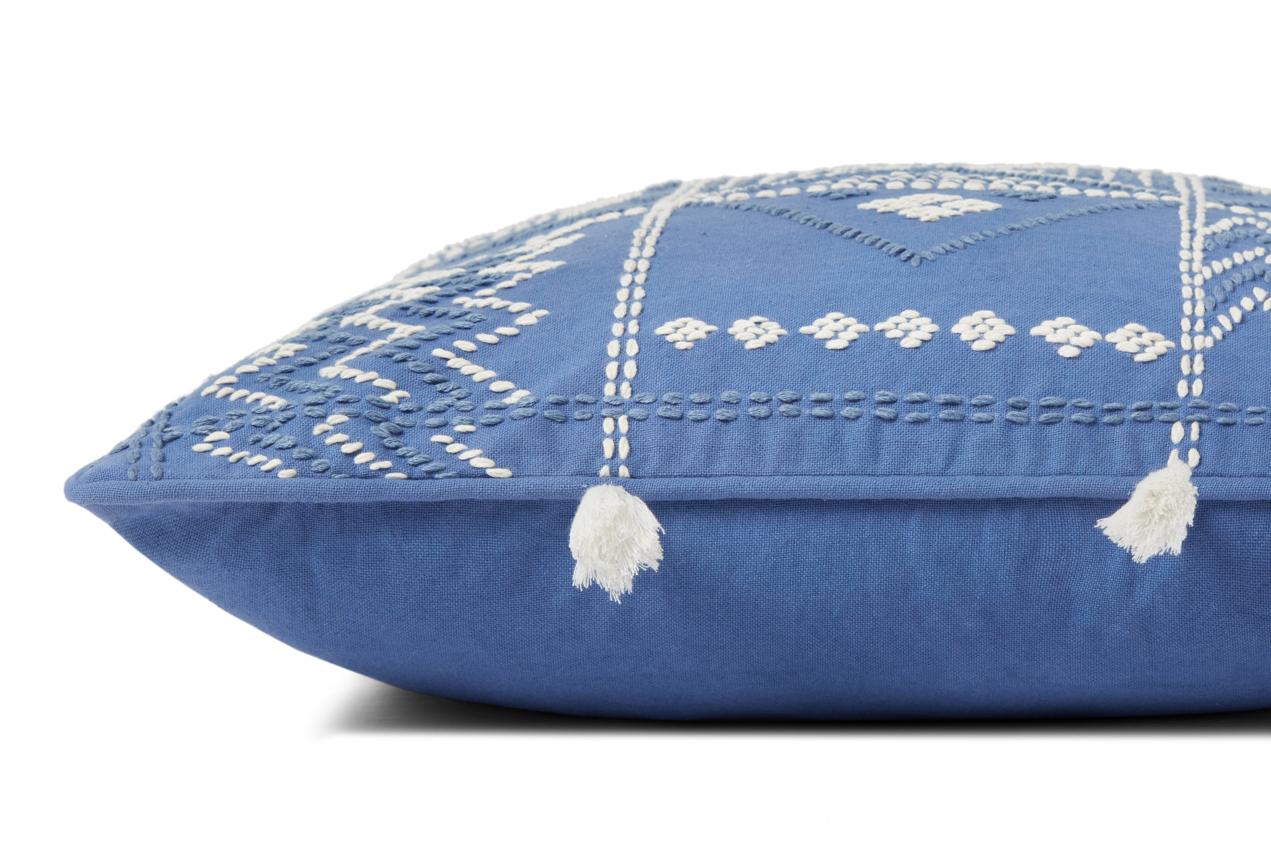 Loloi Pillow - Blue / Ivory (PLL0049)
