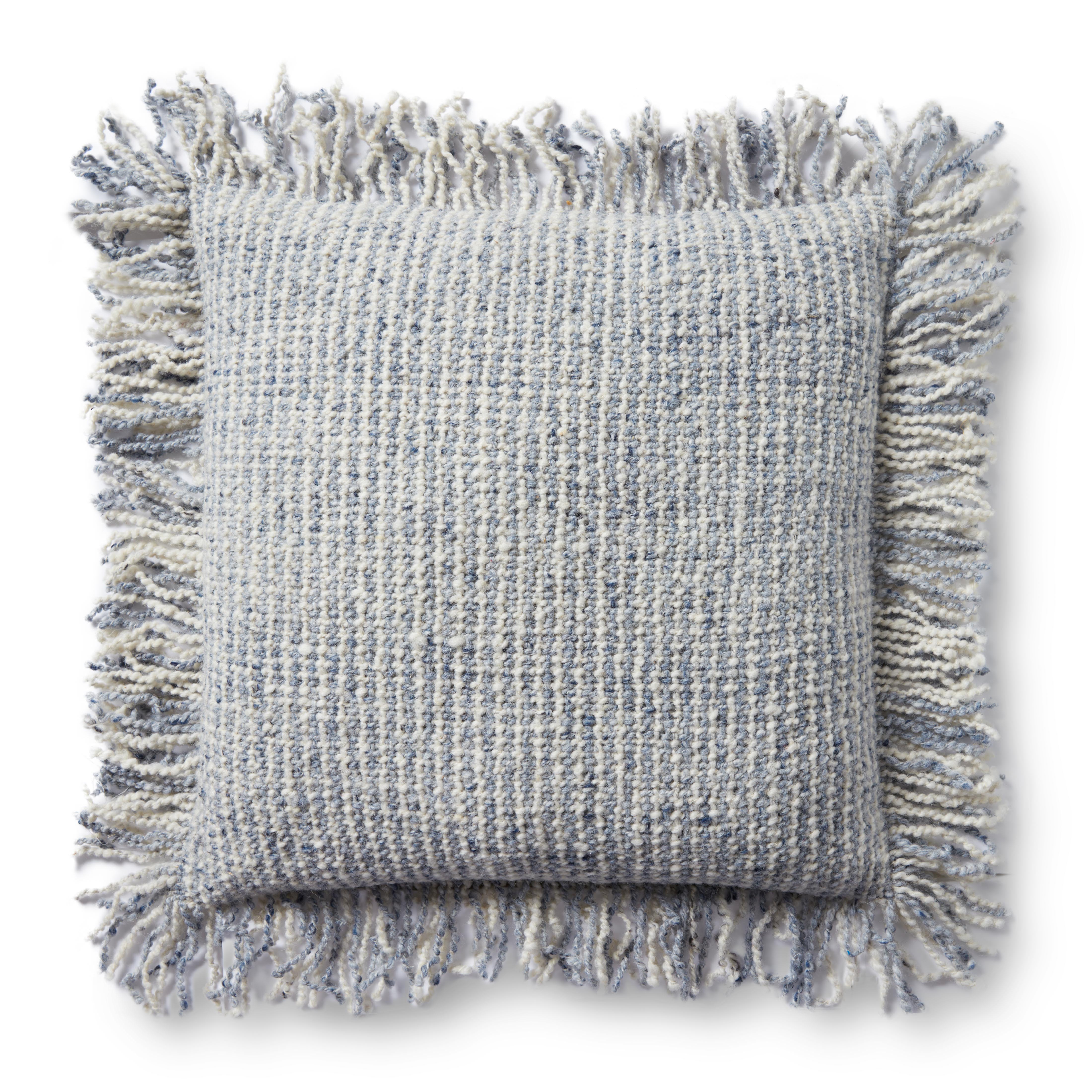 Loloi Pillow - Ivory / Blue (PLL0033)