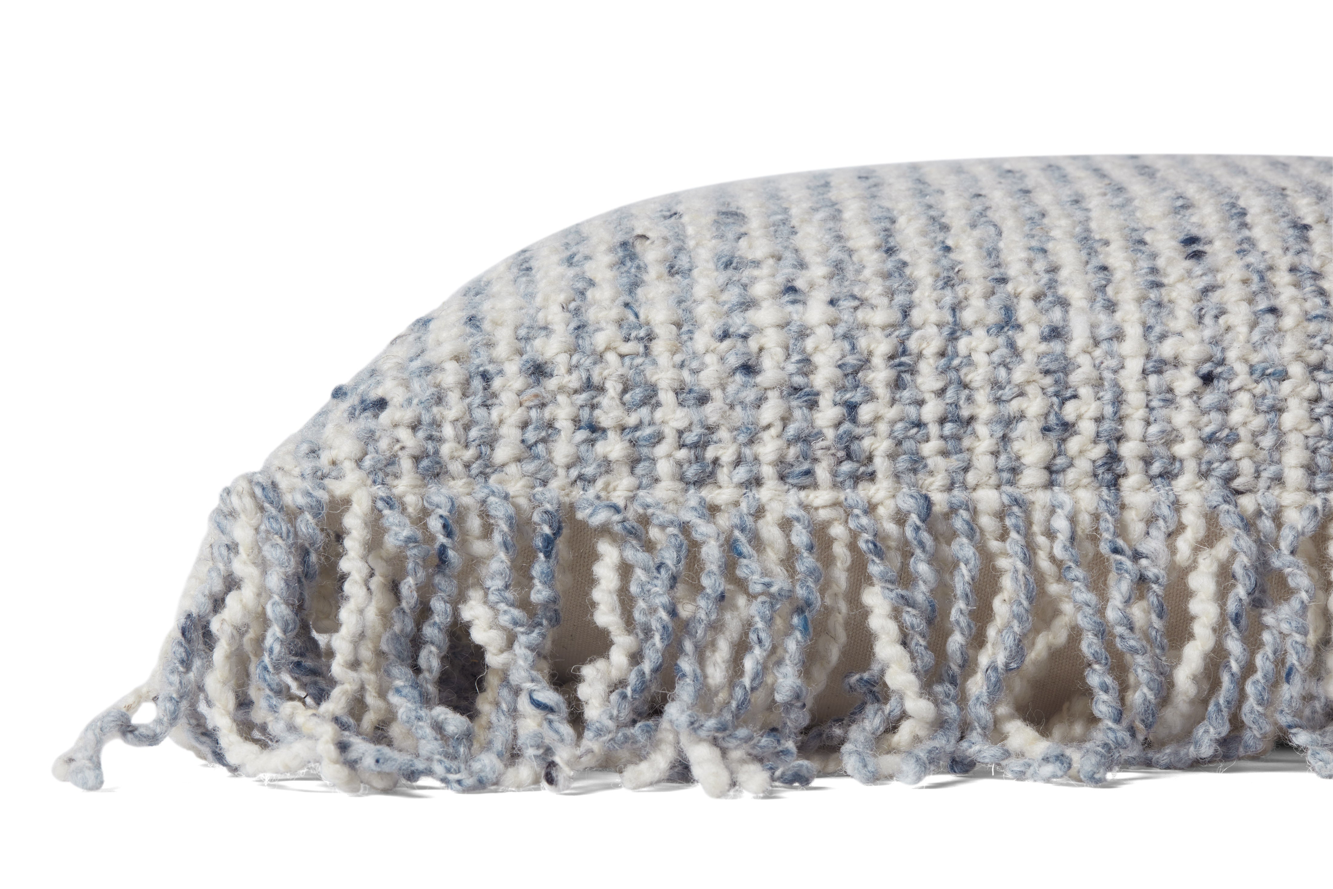 Loloi Pillow - Ivory / Blue (PLL0033)