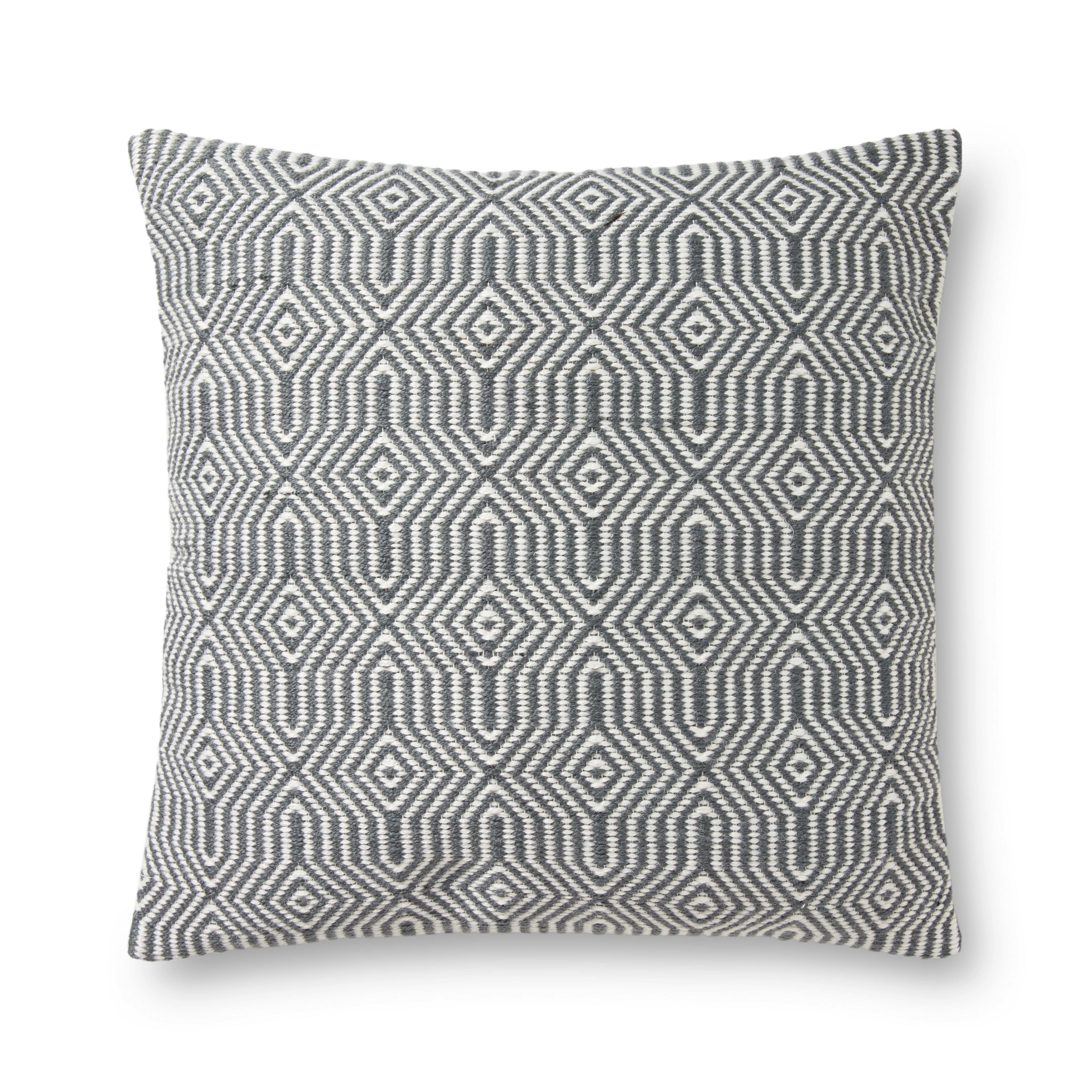 Loloi Pillow - Charcoal / White (P0339)