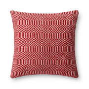 Loloi Pillow - Red / Ivory (P0339)
