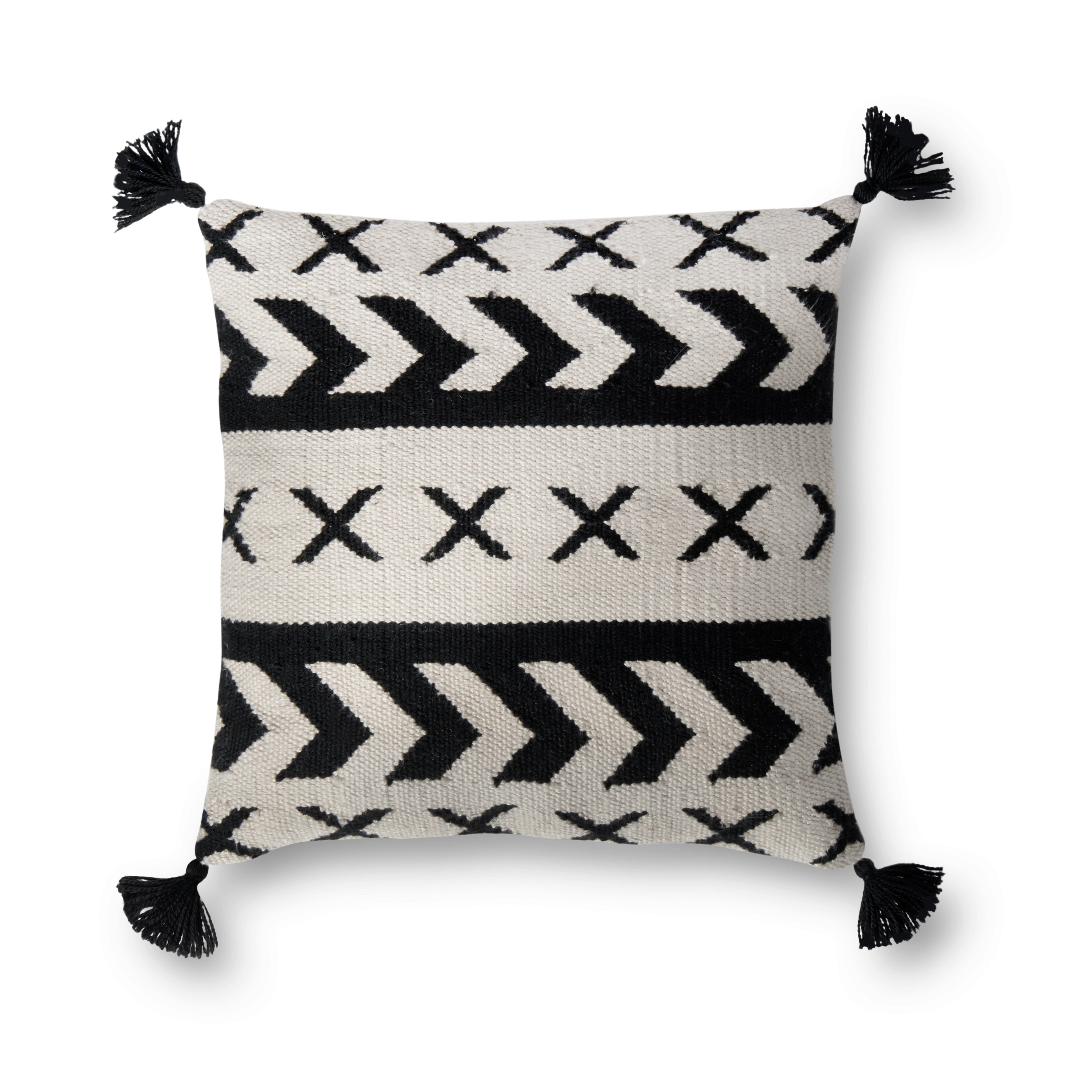 Loloi Pillow - Black / Ivory (P0502)