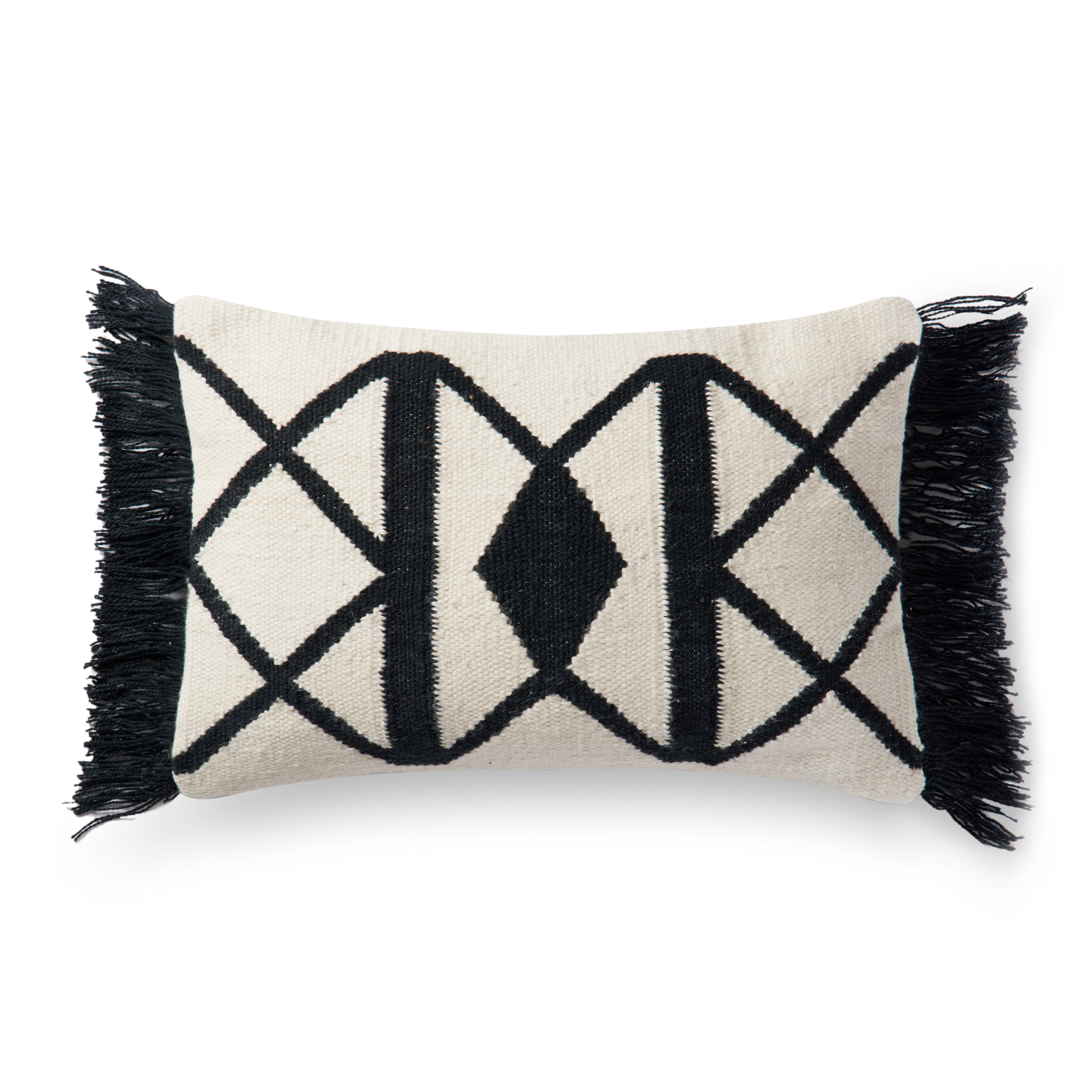 Loloi Pillow - Black / Ivory (P0503)