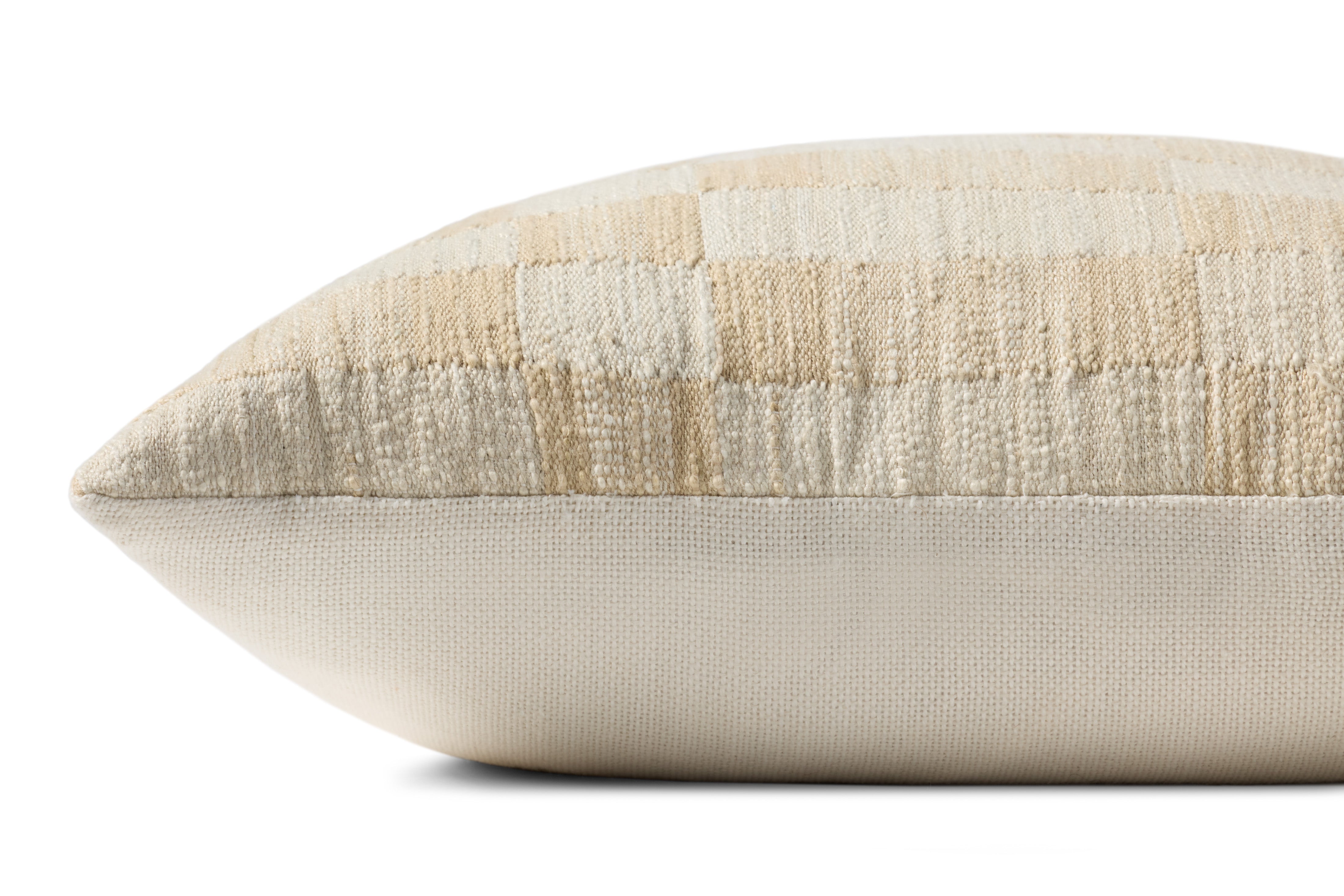 Amber Lewis x Loloi Adams Pillow - Sand / Ivory (PAL0049)