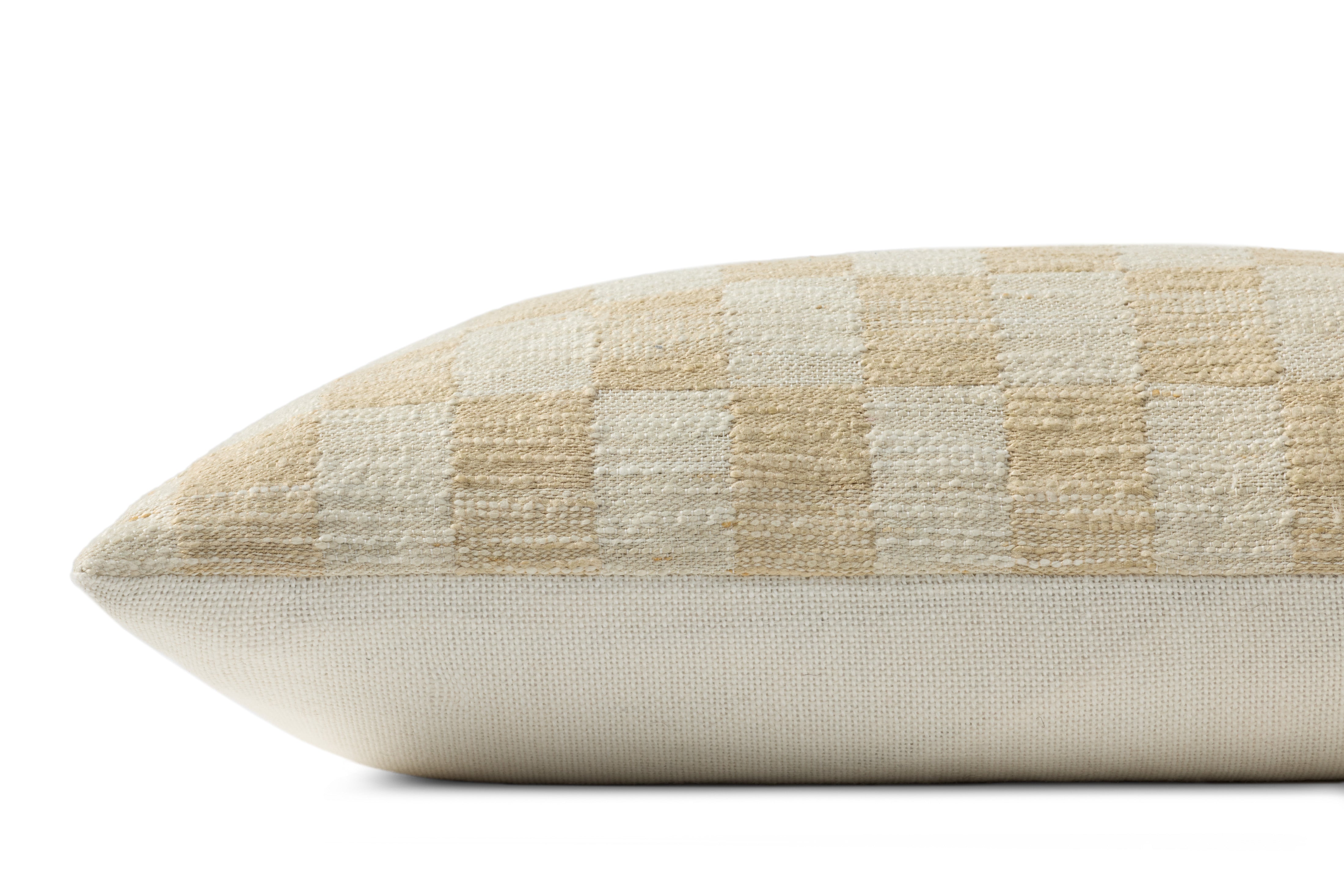 Amber Lewis x Loloi Adams Pillow - Sand / Ivory (PAL0049)