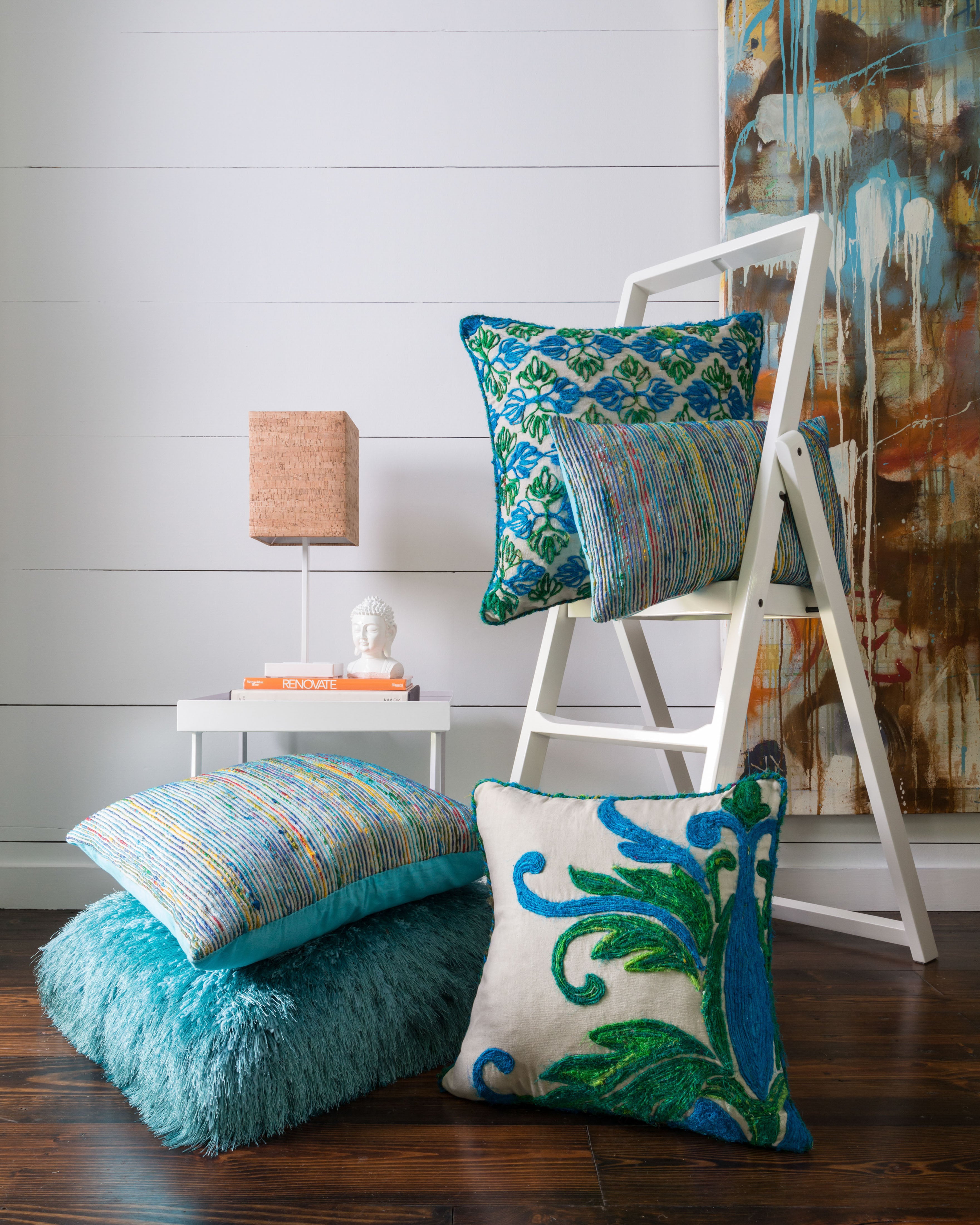 Loloi Pillow - Blue / Multi (P0242)