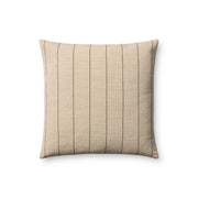 Amber Lewis x Loloi Keisha Pillow - Natural / Brown (PAL0046)