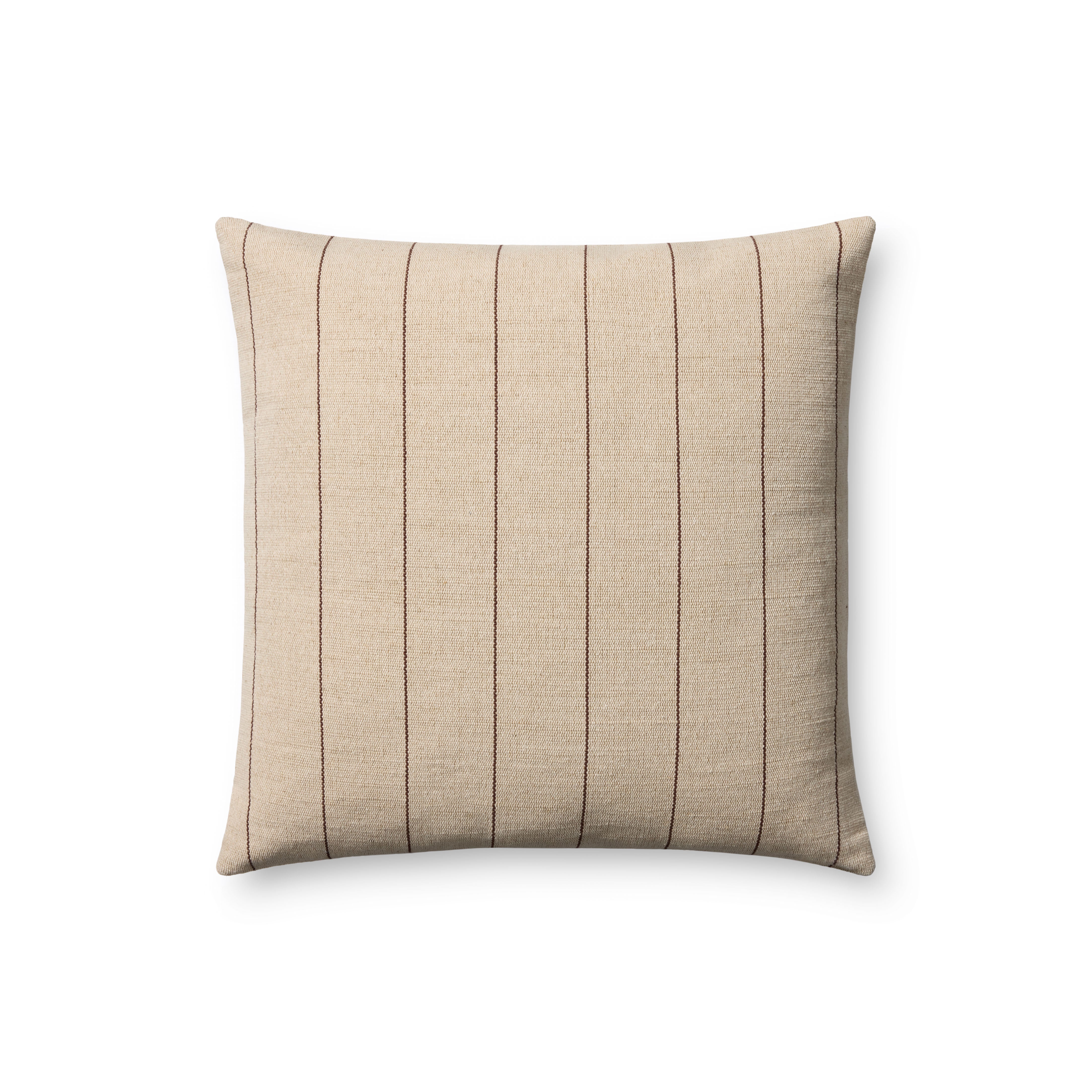 Amber Lewis x Loloi Keisha Pillow - Natural / Brown (PAL0046)