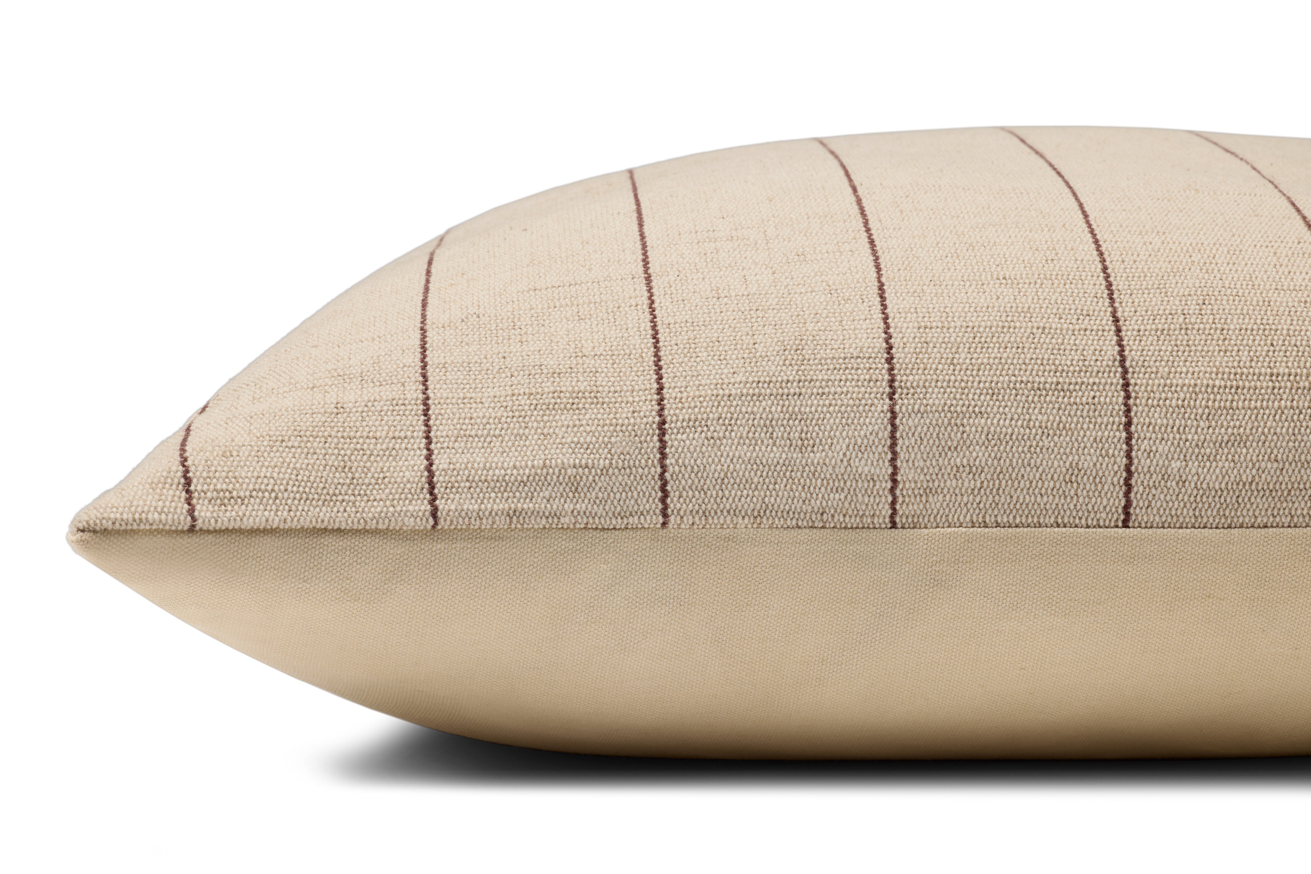 Amber Lewis x Loloi Keisha Pillow - Natural / Brown (PAL0046)