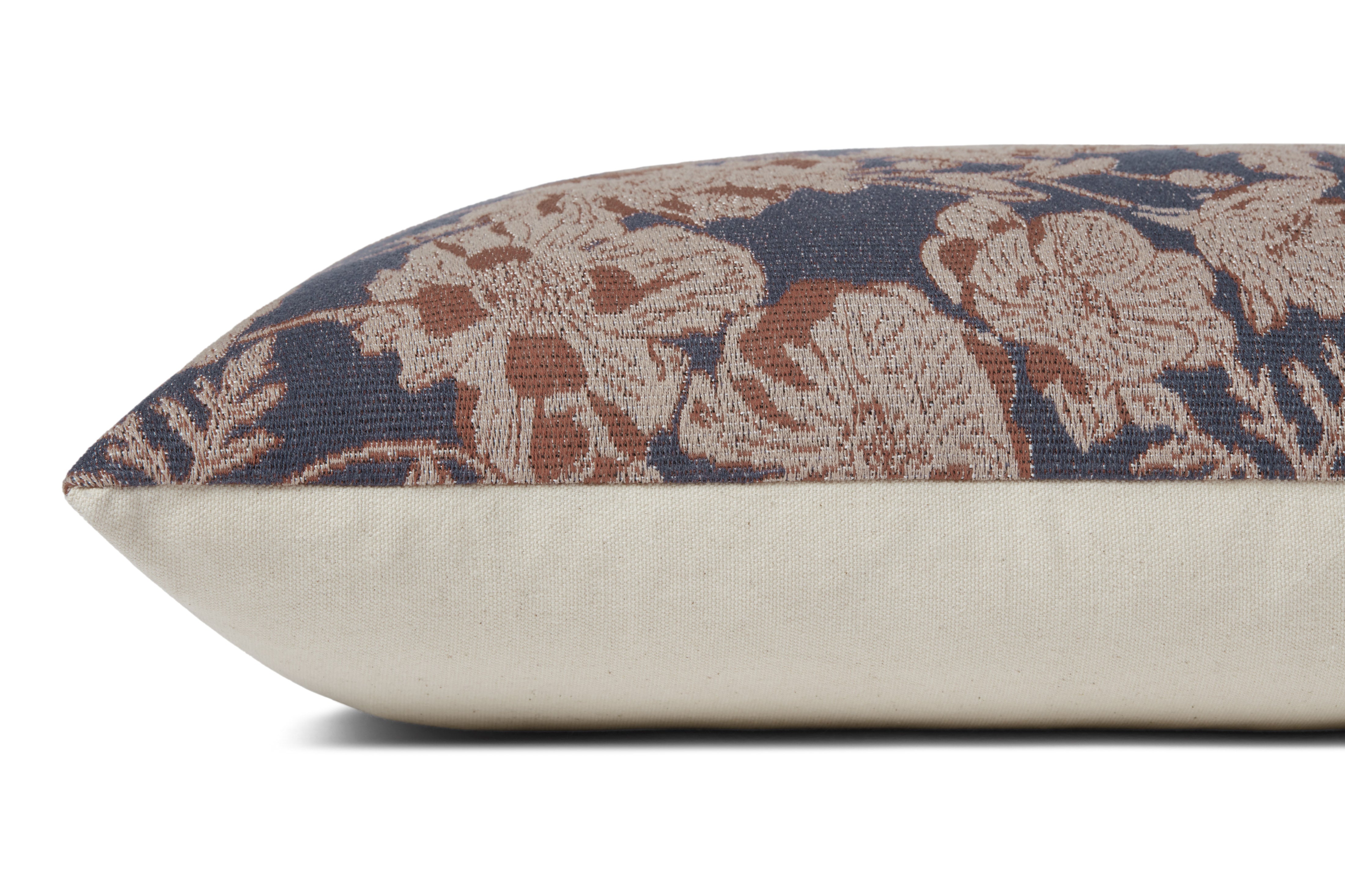 Chris Loves Julia x Loloi Matilda Pillow - Navy / Clay (PCJ0008)