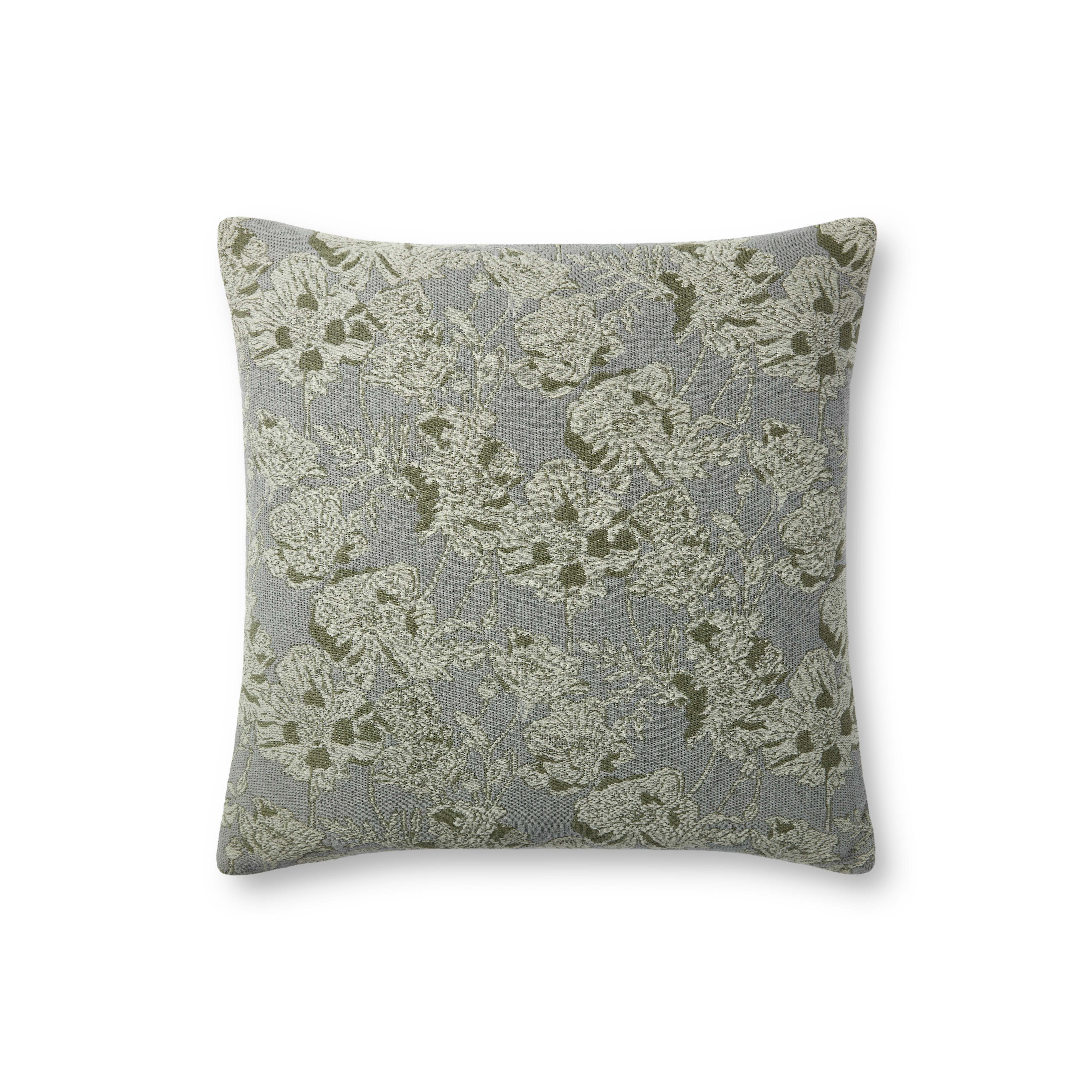 Chris Loves Julia x Loloi Matilda Pillow - Silver Sage (PCJ0008)