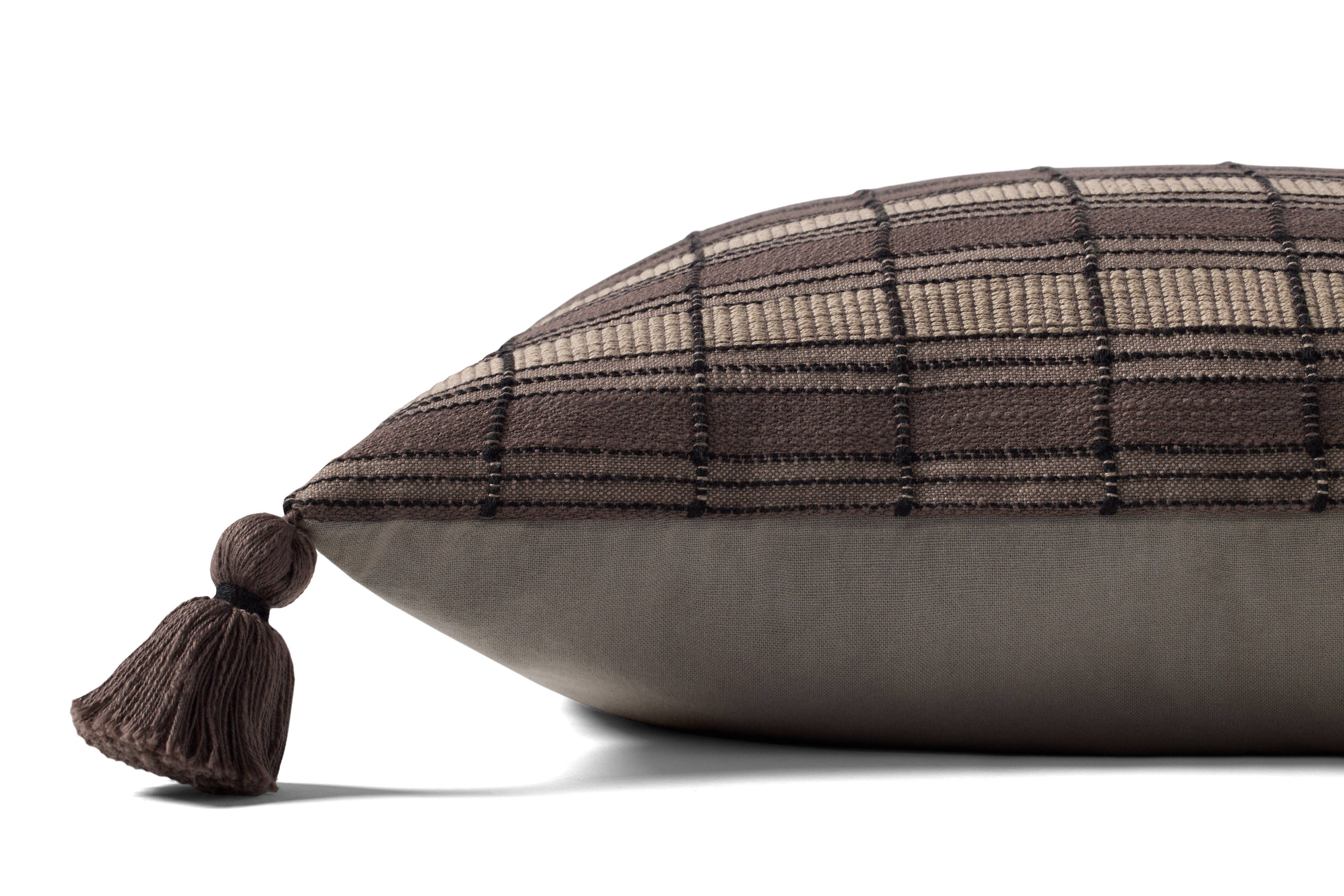 Brigette Romanek x Loloi Pillow - Brown / Beige (PBR0001)