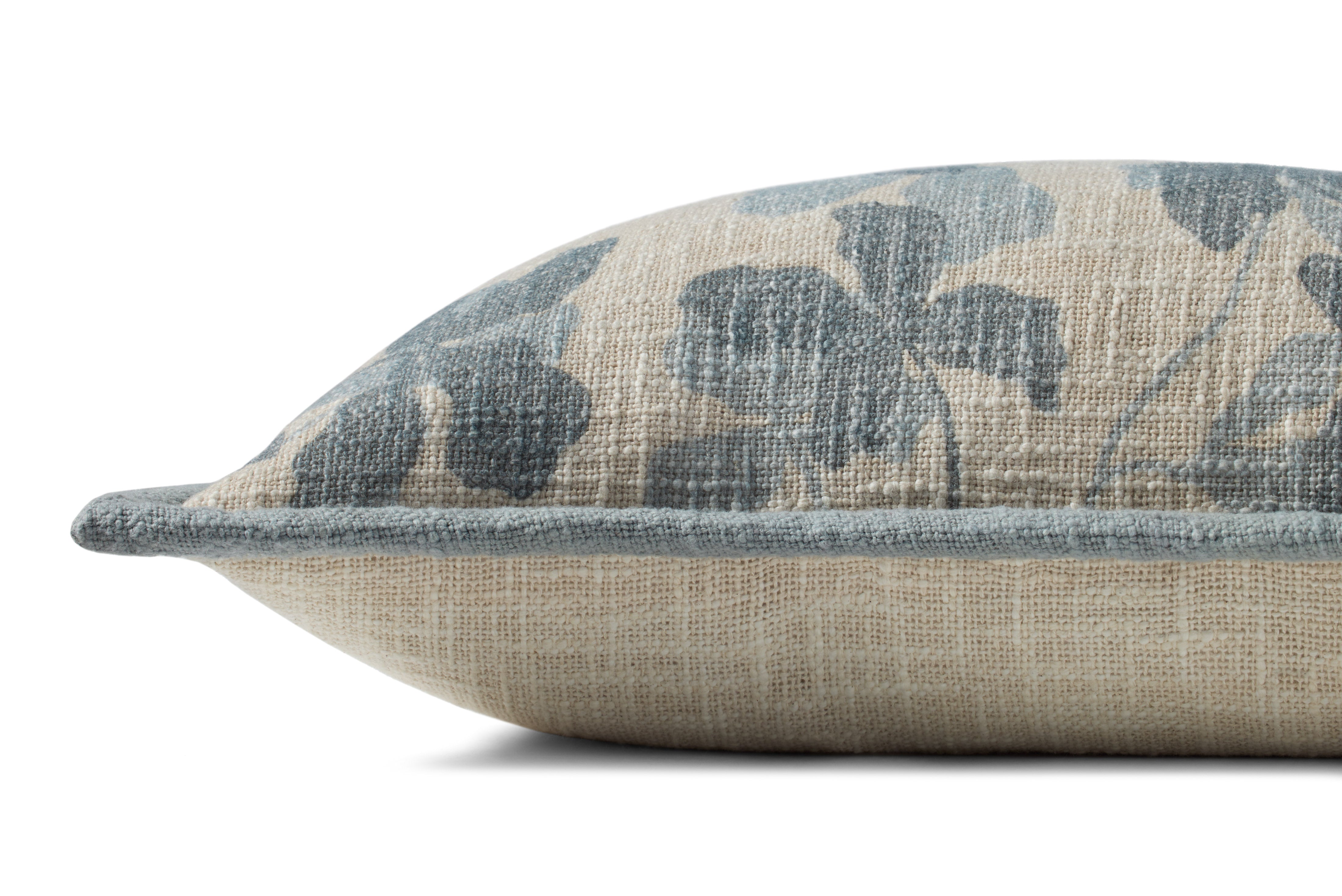 Brigette Romanek x Loloi Pillow - Blue / Natural (PBR0008)