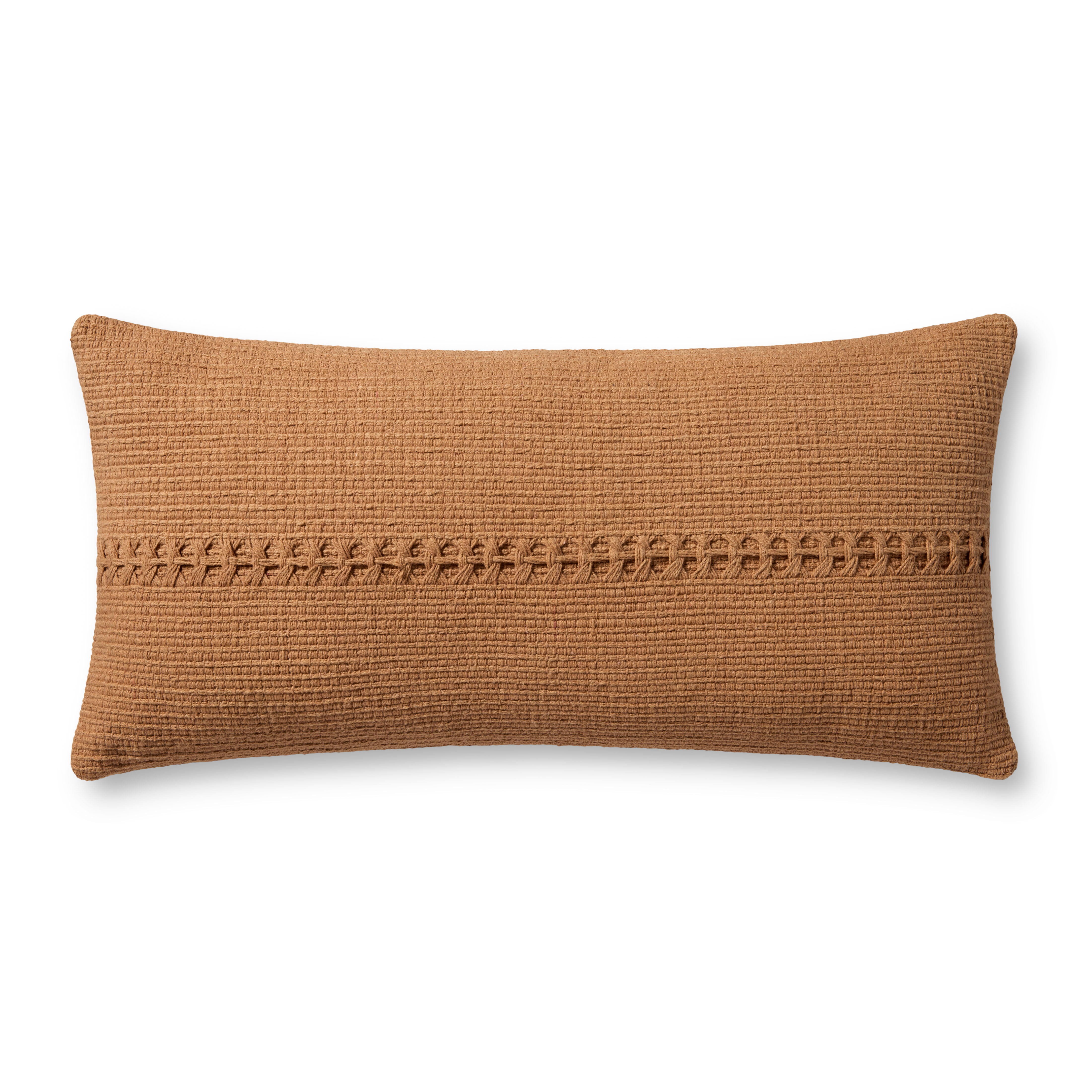 Chris Loves Julia x Loloi Harvey Pillow - Orange (PCJ0018)