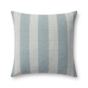 Chris Loves Julia x Loloi Auggie Pillow - Blue / White (PCJ0021)