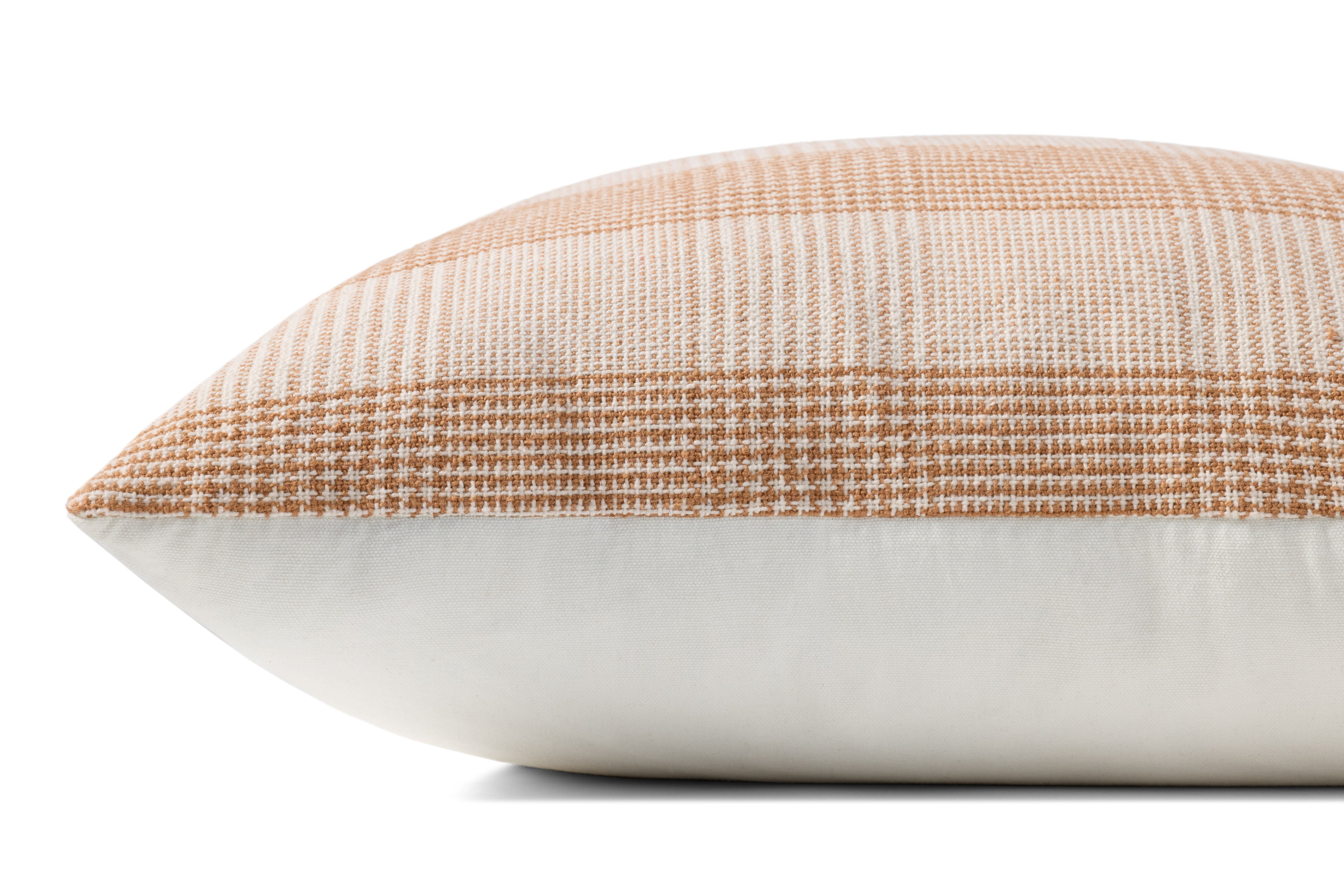 Chris Loves Julia x Loloi Auggie Pillow - Orange / White (PCJ0021)