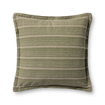 Chris Loves Julia x Loloi Howie Pillow - Green / Natural (PCJ0023)