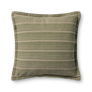Chris Loves Julia x Loloi Howie Pillow - Green / Natural (PCJ0023)