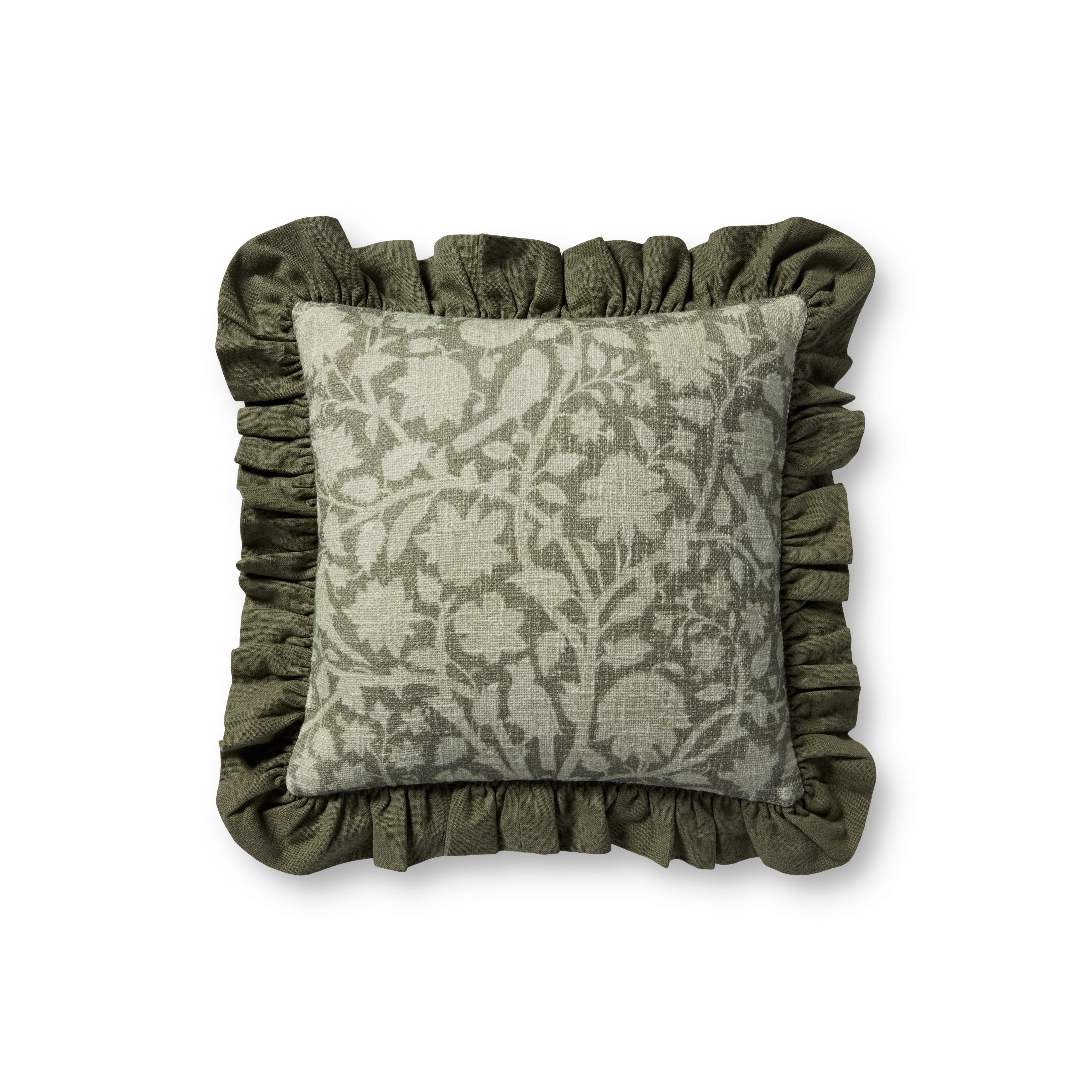 Chris Loves Julia x Loloi Kathleen Pillow - Green (PCJ0026)